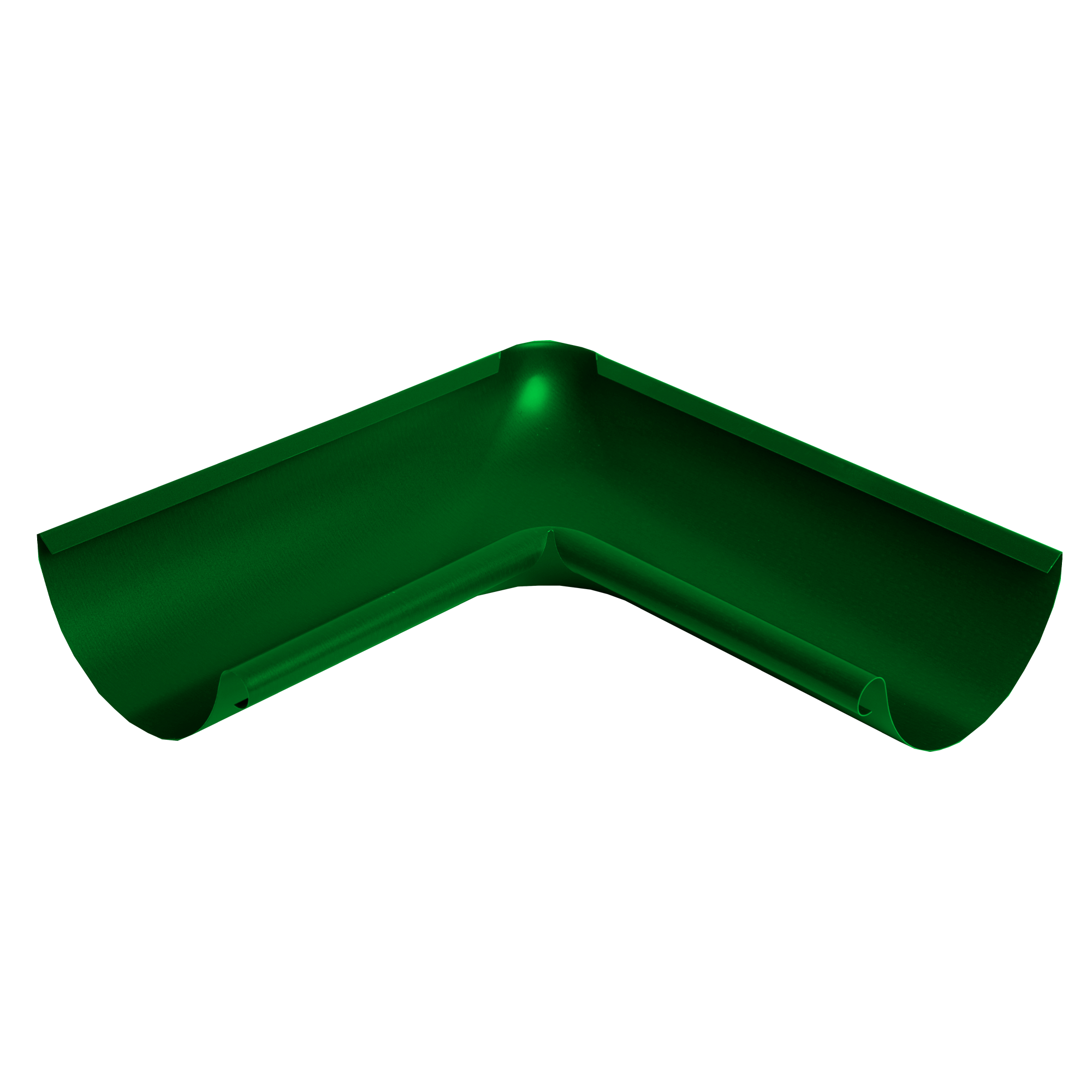 Угол желоба внутренний 90° D125 NIKA Зеленый лист 0,55 мм Полиэстер Водосточная система NIKA круглого сечения D125/100