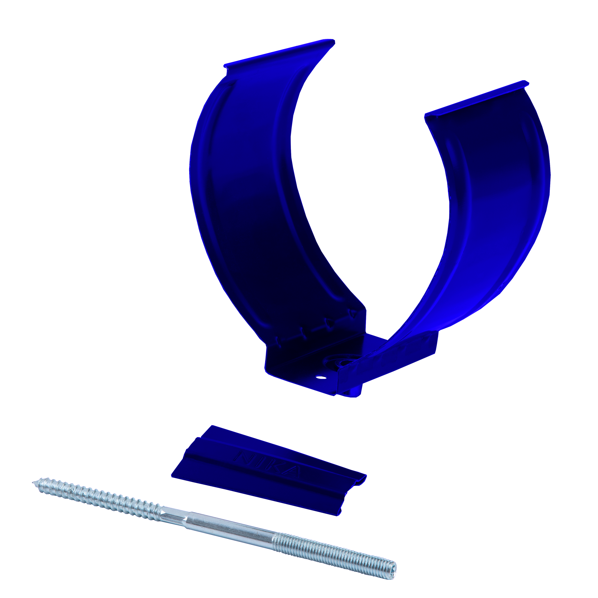 Держатель трубы D100 NIKA Ультрамаиново-синий 0,5 мм Полиэстер Водосточная система NIKA круглого сечения D125/100