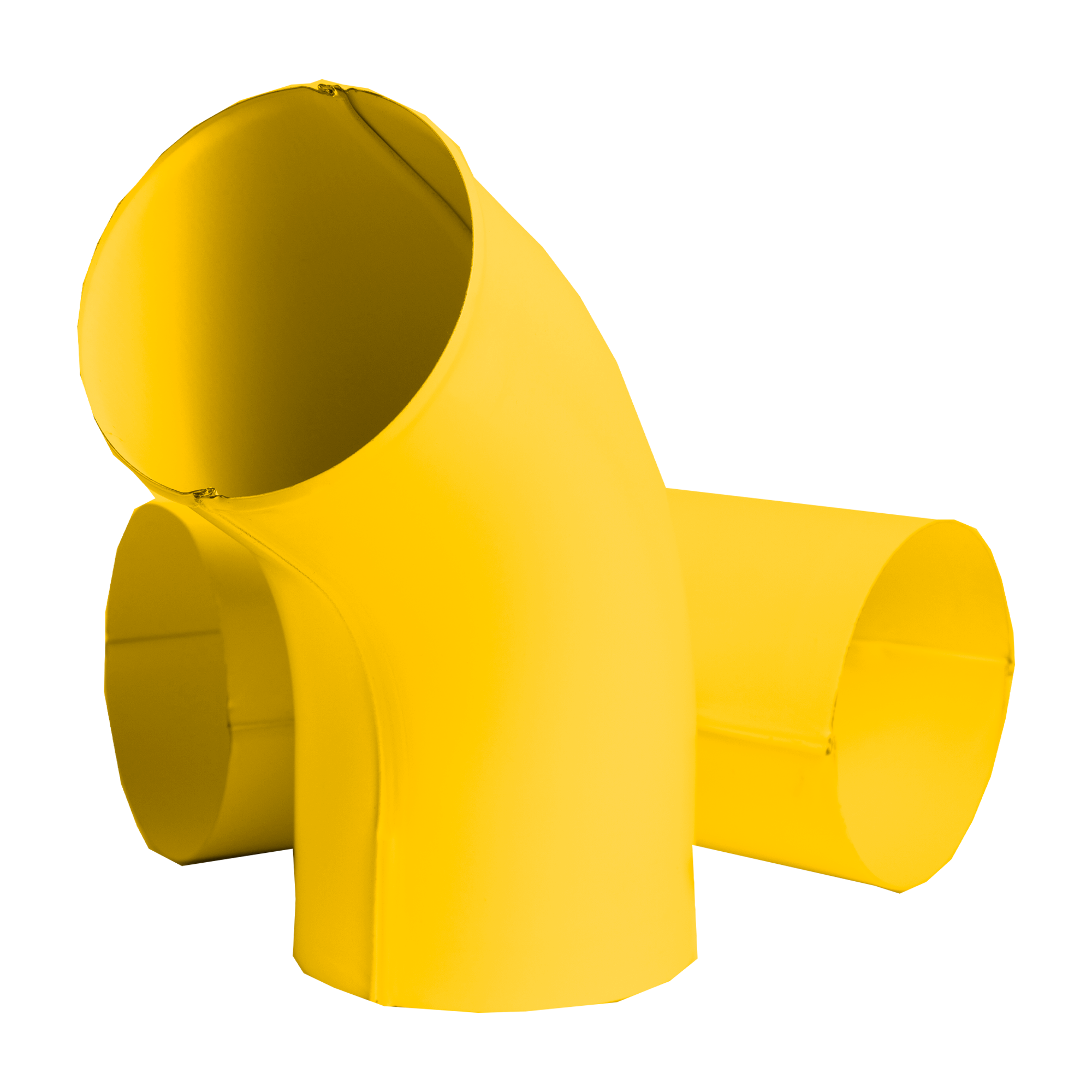 Колено трубы сливное D100 60° NIKA Желтый цинковый 0,5 мм Полиэстер Водосточная система NIKA круглого сечения D125/100