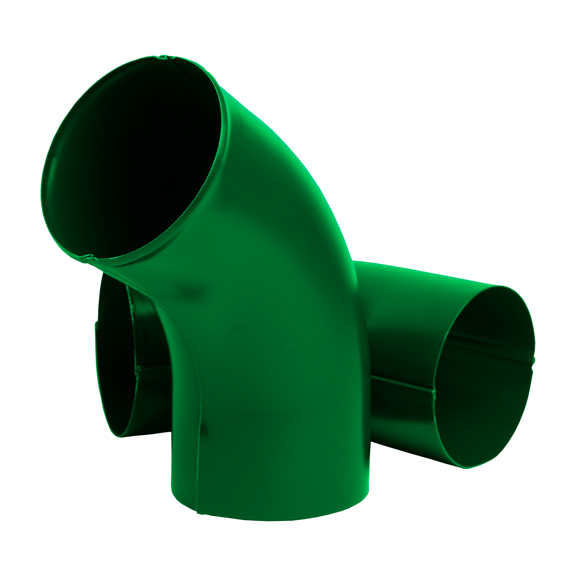 Колено трубы D100 60° NIKA Зеленый лист 0,5 мм Полиэстер Водосточная система NIKA круглого сечения D125/100