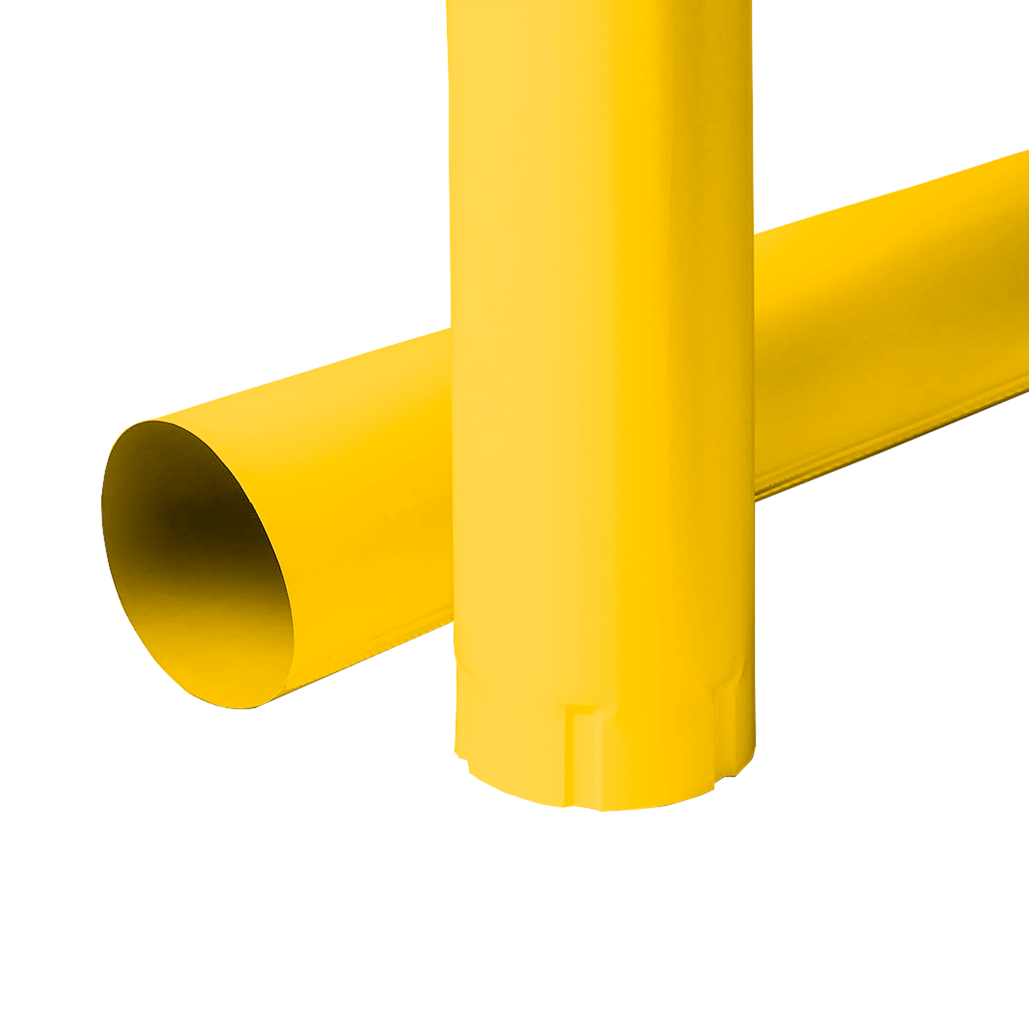 Труба водосточная NIKA D100x3000 Желтый цинковый 0,5 мм Полиэстер Водосточная система NIKA круглого сечения D125/100