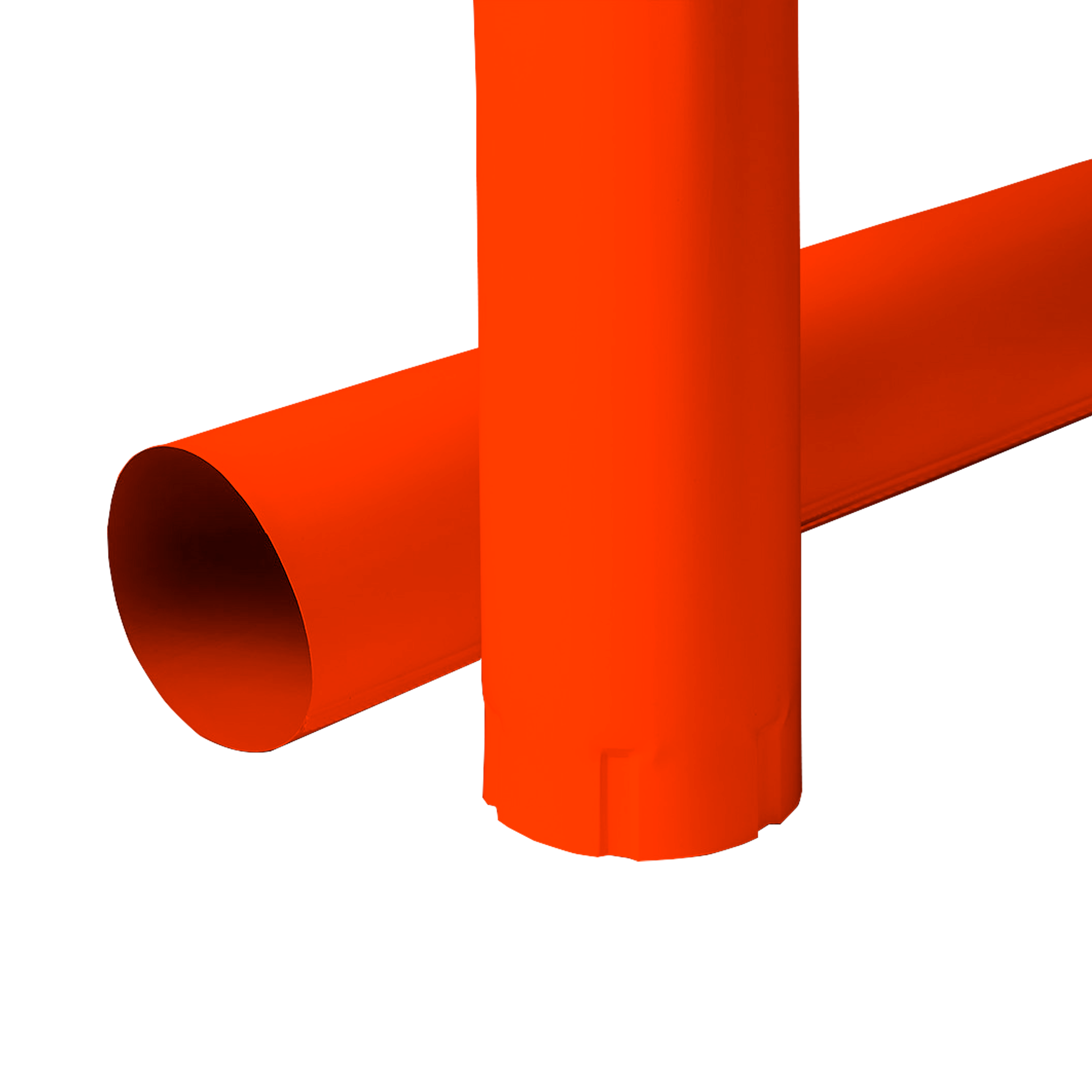 Труба водосточная NIKA D100x3000 Чистый оранжевый 0,5 мм Полиэстер Водосточная система NIKA круглого сечения D125/100