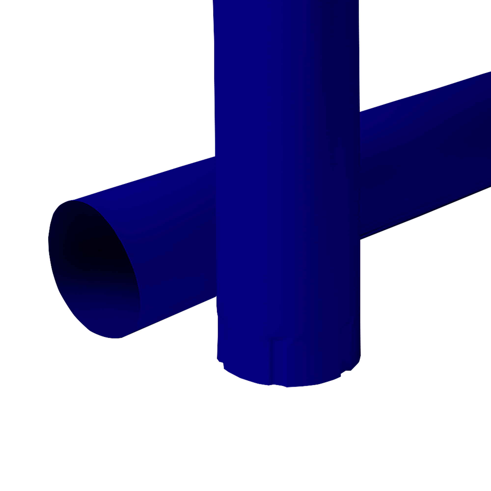 Труба водосточная NIKA D100x3000 Ультрамаиново-синий 0,5 мм Полиэстер Водосточная система NIKA круглого сечения D125/100