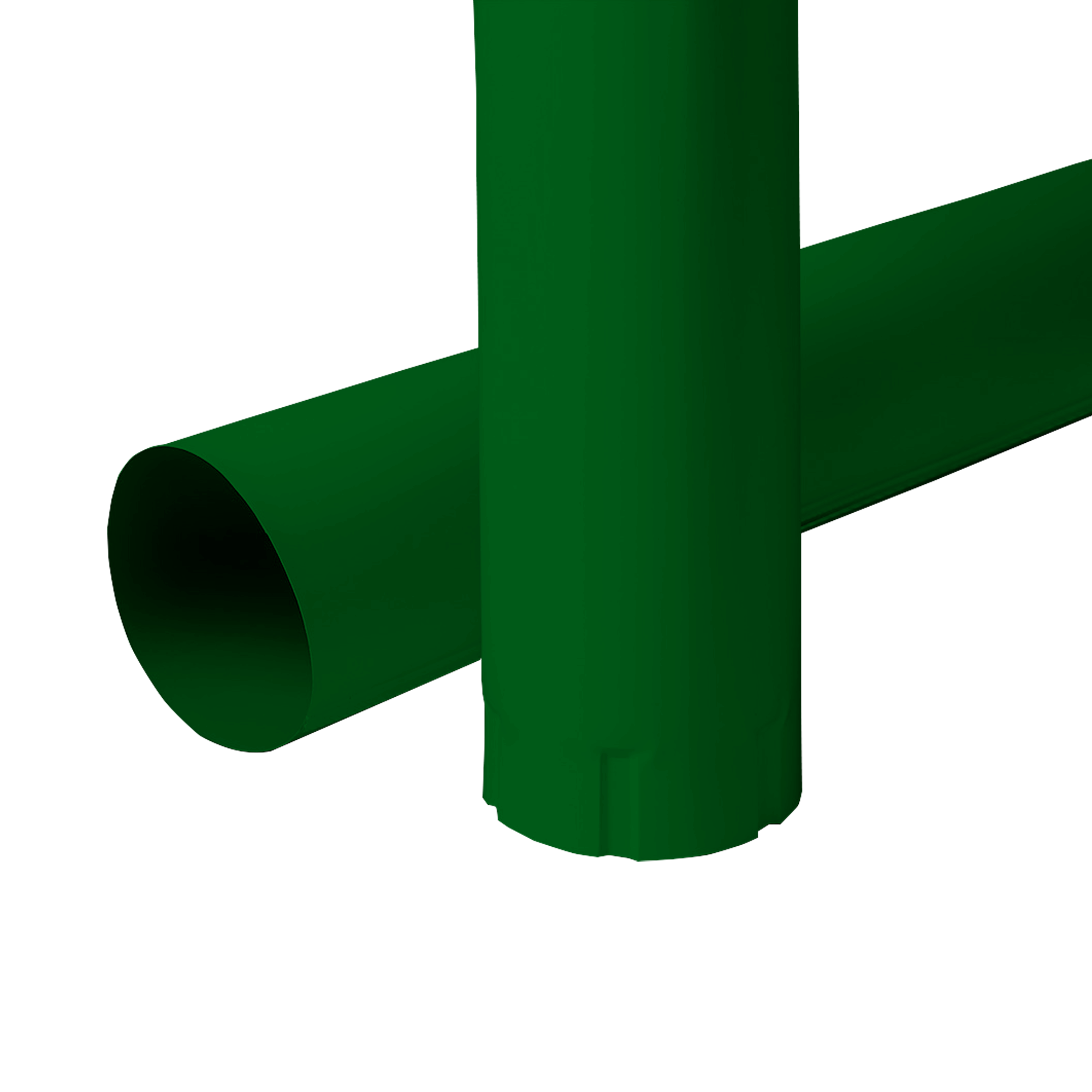 Труба водосточная NIKA D100x1000 Зеленый лист 0,5 мм Полиэстер Водосточная система NIKA круглого сечения D125/100
