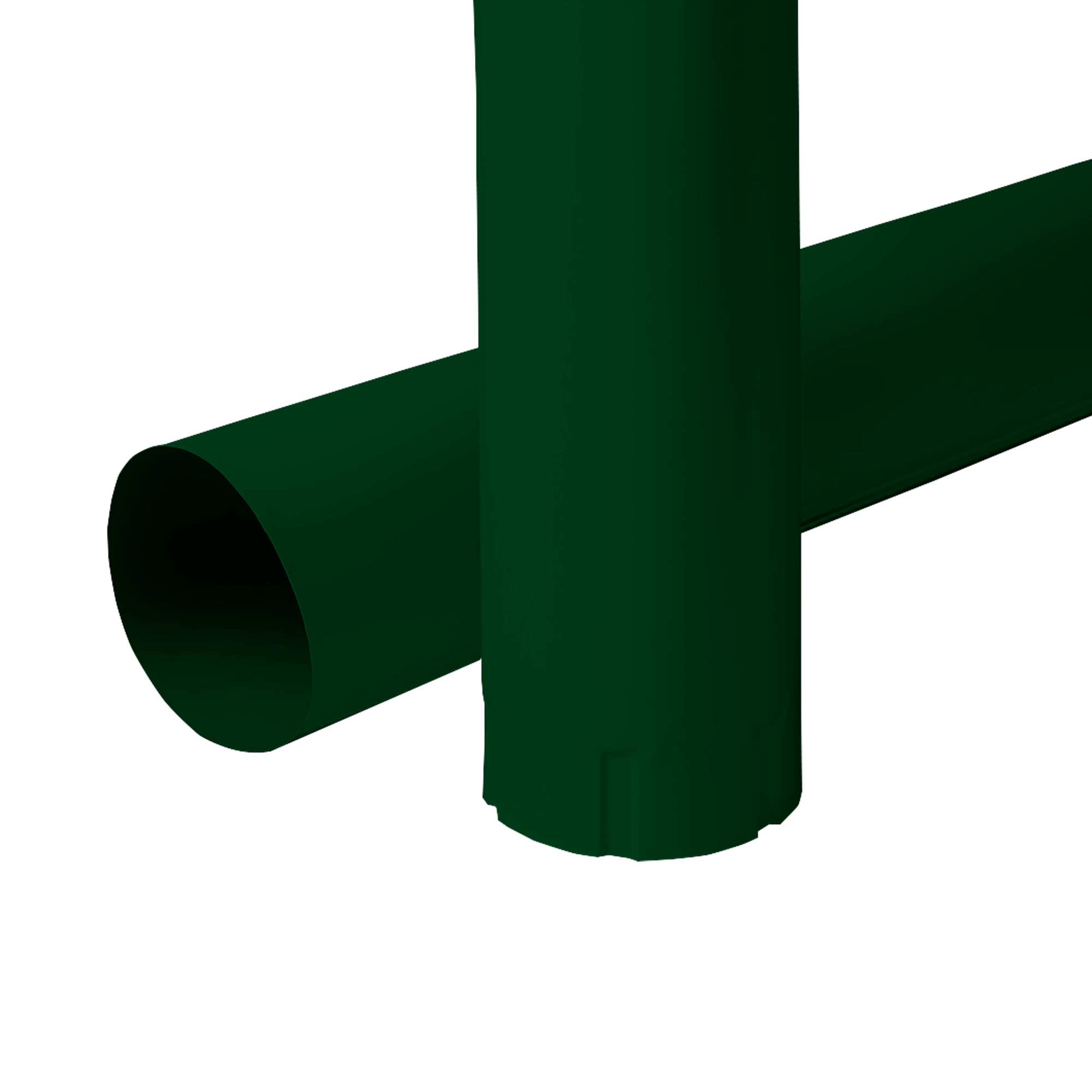 Труба водосточная NIKA D100x1000 Зеленый мох 0,5 мм Полиэстер Водосточная система NIKA круглого сечения D125/100