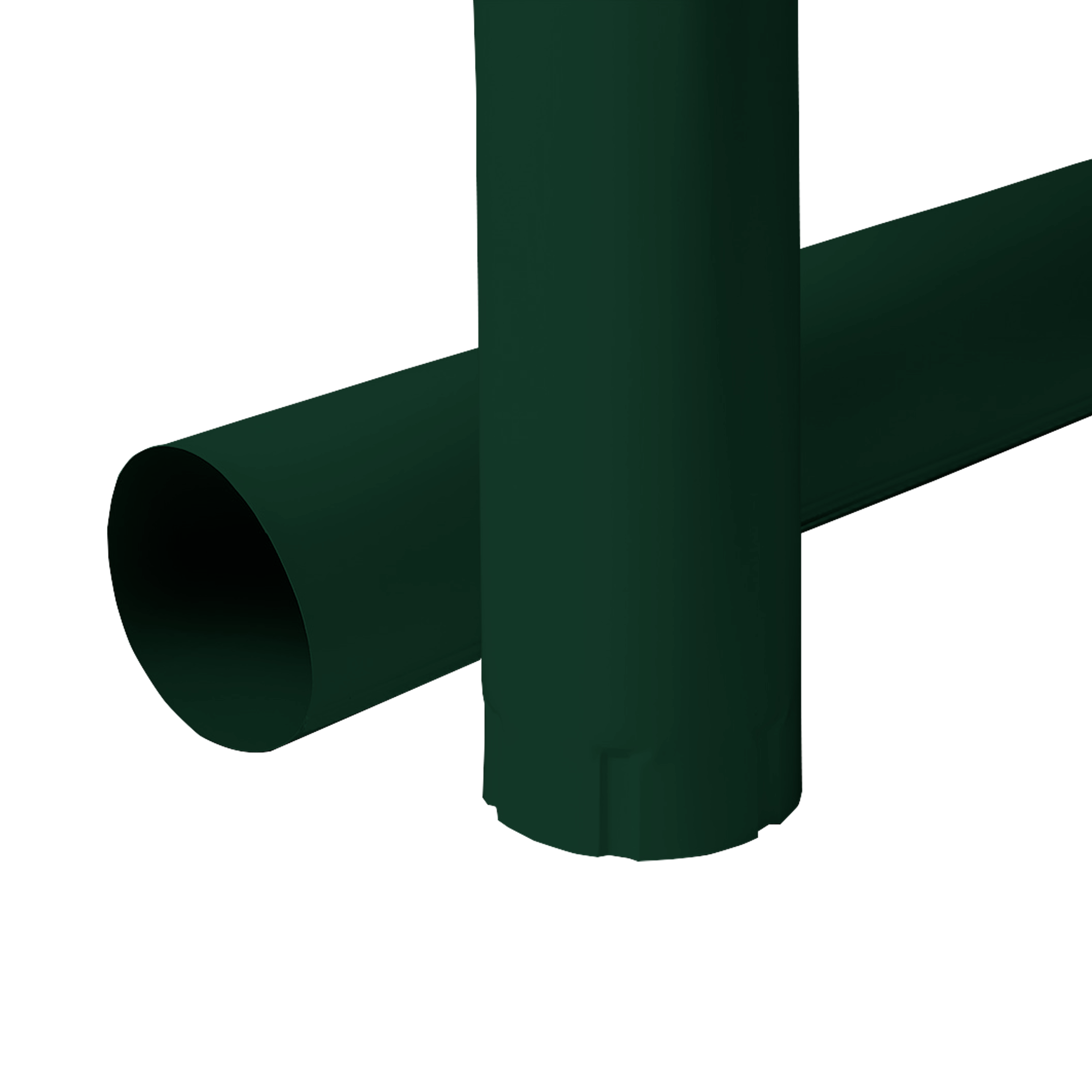 Труба водосточная NIKA D100x1000 Зеленый хромовый 0,5 мм Полиэстер Водосточная система NIKA круглого сечения D125/100