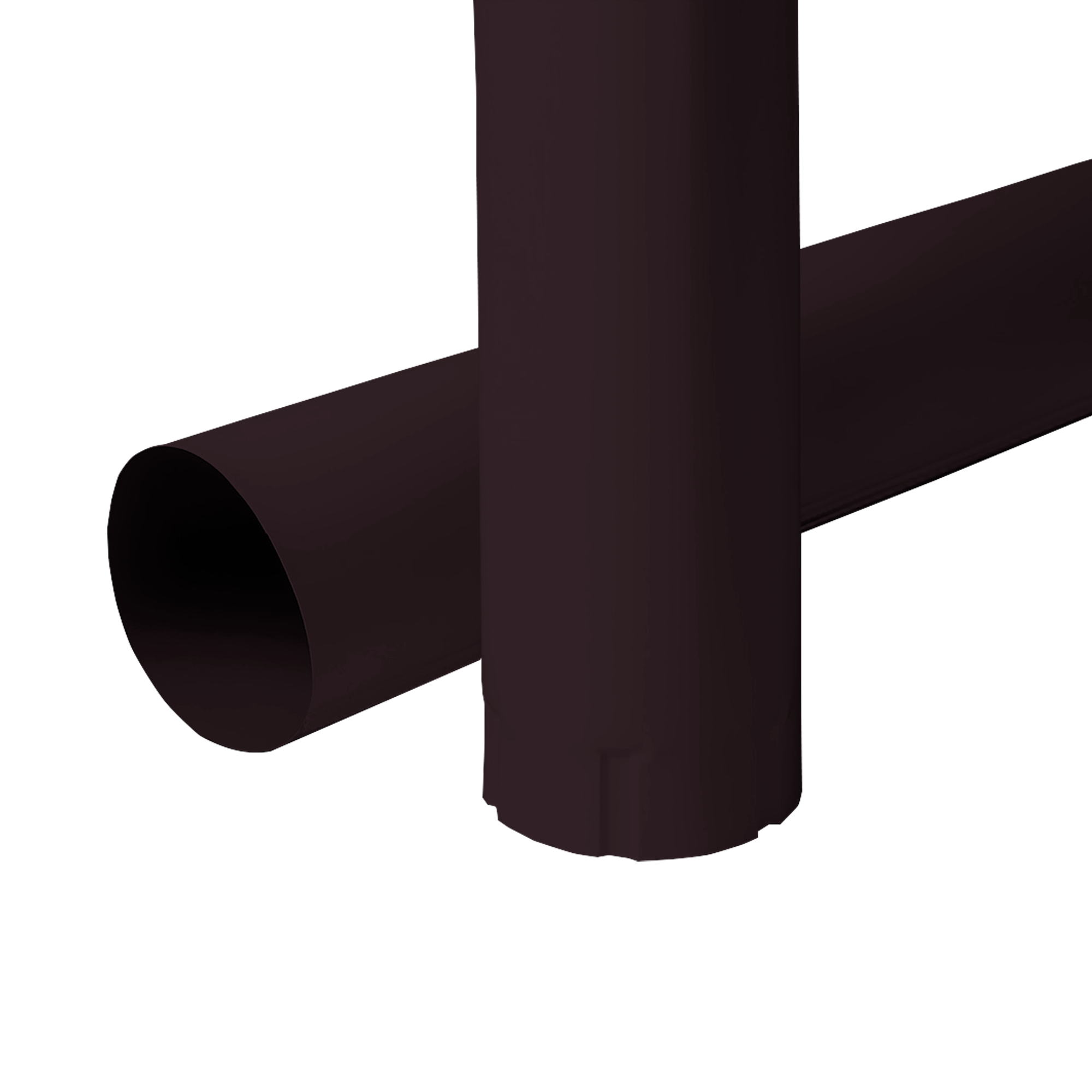 Труба водосточная NIKA D100x3000 Серо-коричневый 0,5 мм Полиэстер Водосточная система NIKA круглого сечения D125/100