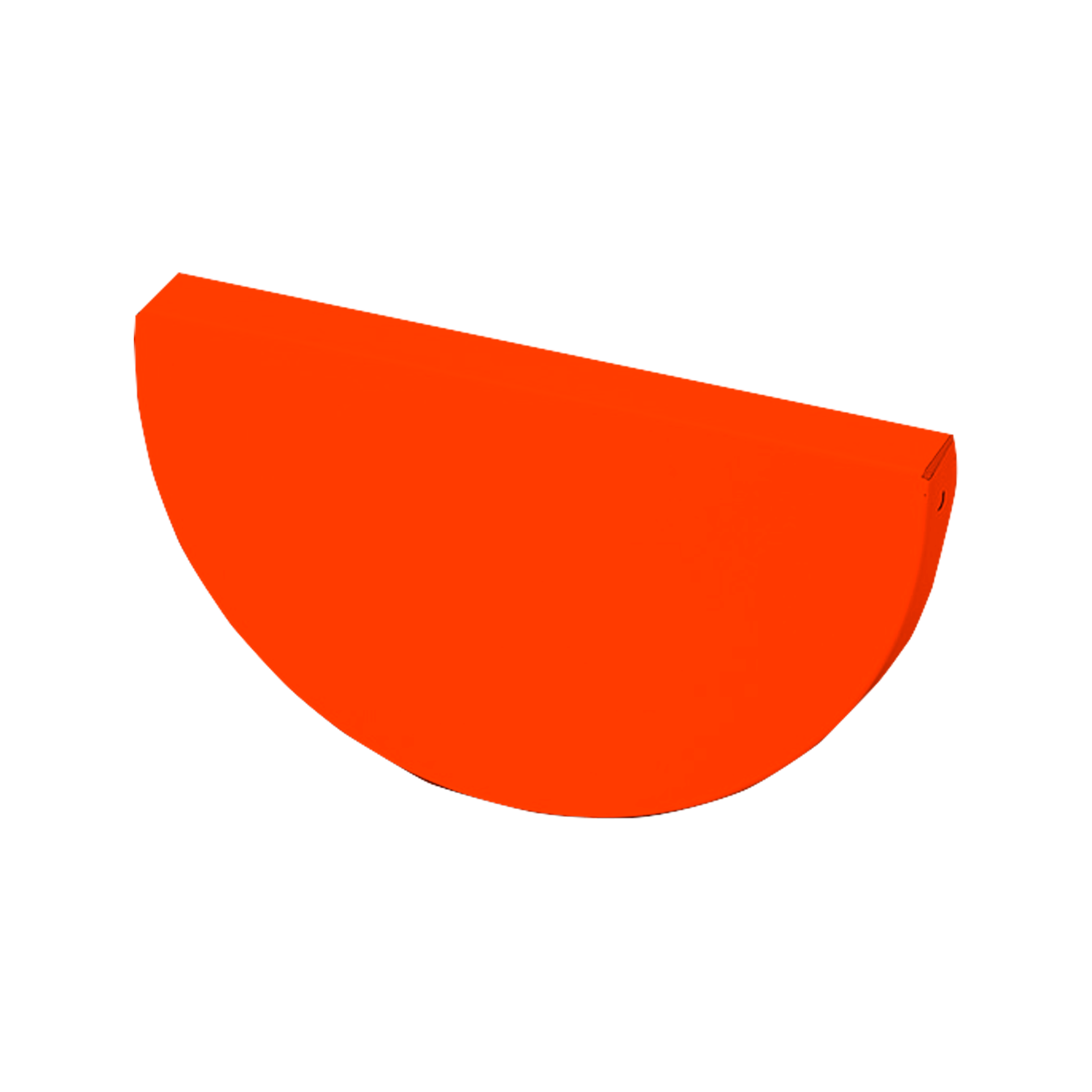 Заглушка желоба D185 NIKA-ПРОЕКТ Чистый оранжевый 0,45 мм Водосточная система NIKA-ПРОЕКТ круглого сечения D185/150