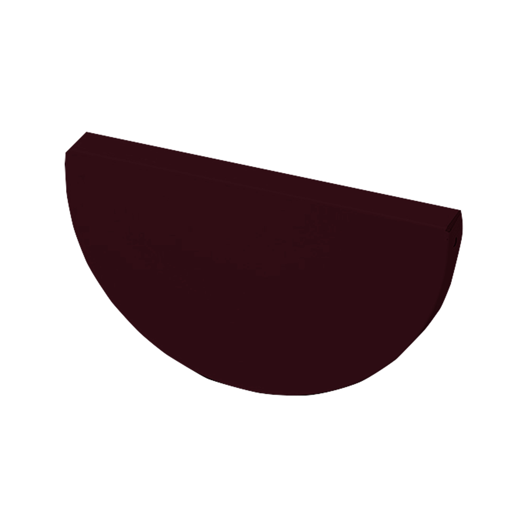Заглушка желоба D185 NIKA-ПРОЕКТ Красное вино 0,45 мм Водосточная система NIKA-ПРОЕКТ круглого сечения D185/150