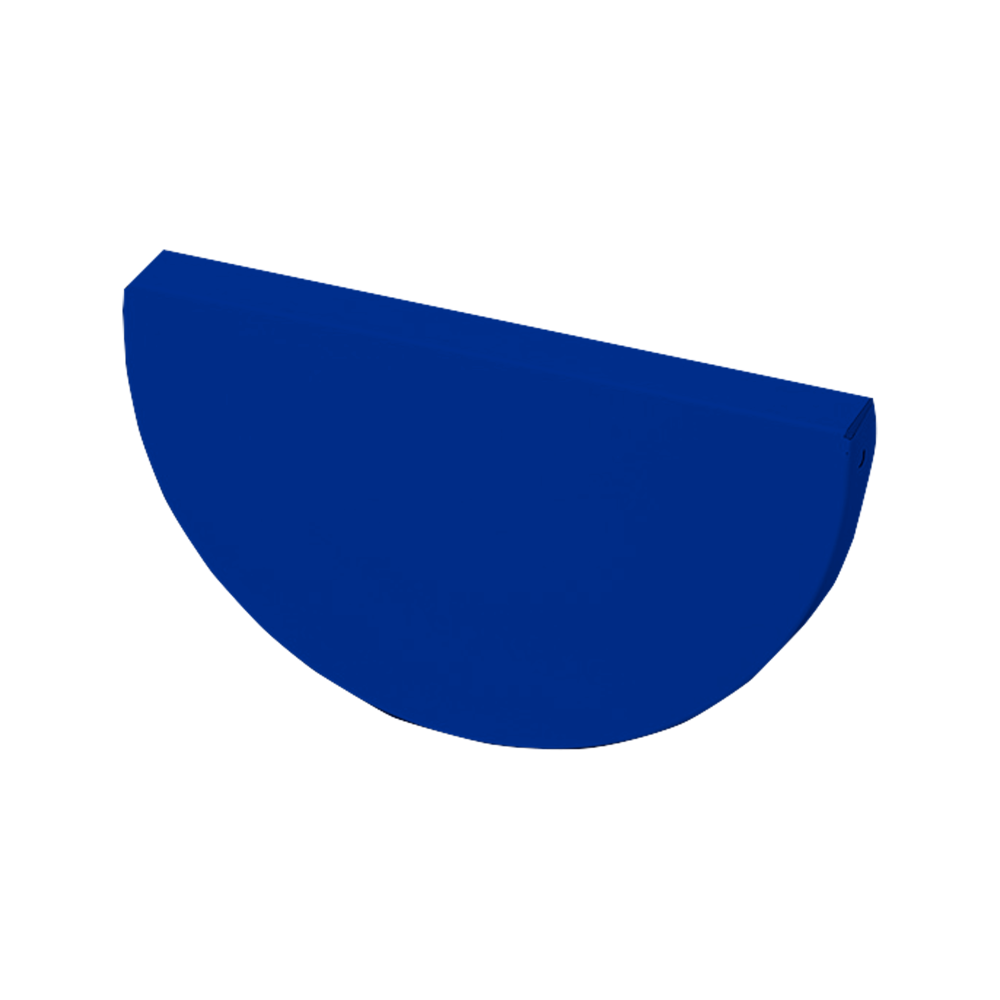 Заглушка желоба D185 NIKA-ПРОЕКТ Сигнальный синий 0,45 мм Водосточная система NIKA-ПРОЕКТ круглого сечения D185/150