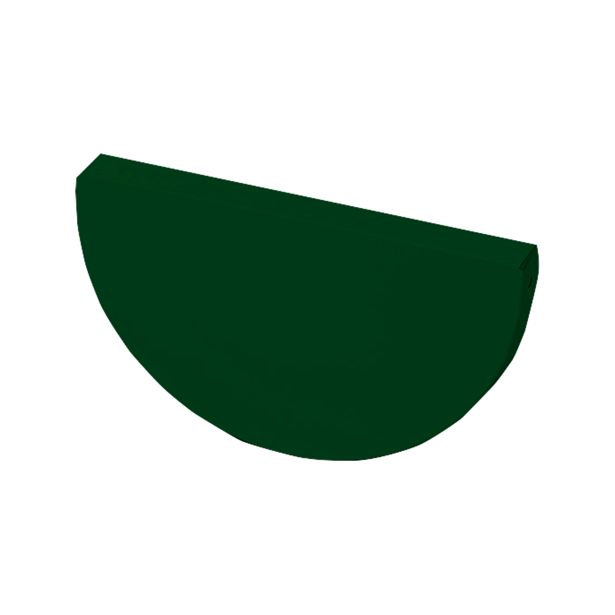 Заглушка желоба D185 NIKA-ПРОЕКТ Зеленый мох 0,45 мм Водосточная система NIKA-ПРОЕКТ круглого сечения D185/150