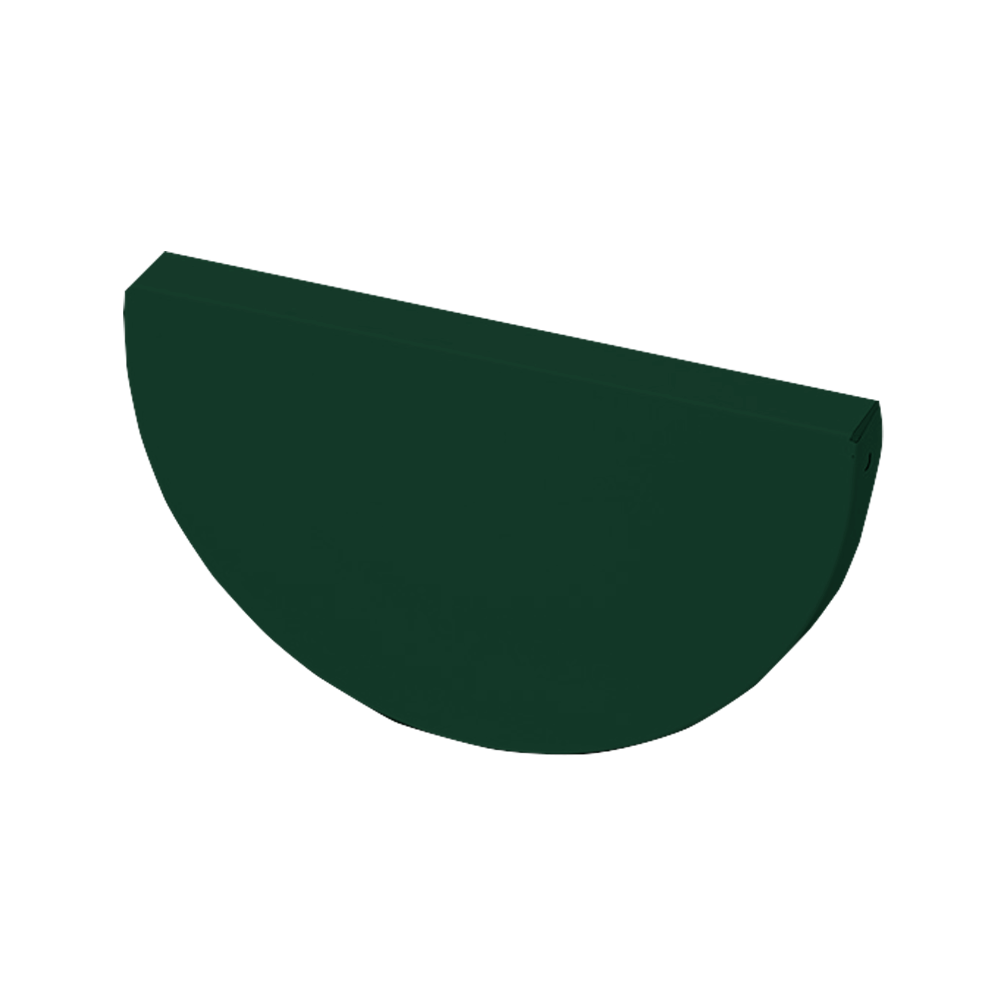 Заглушка желоба D185 NIKA-ПРОЕКТ Зеленый хромовый 0,45 мм Водосточная система NIKA-ПРОЕКТ круглого сечения D185/150