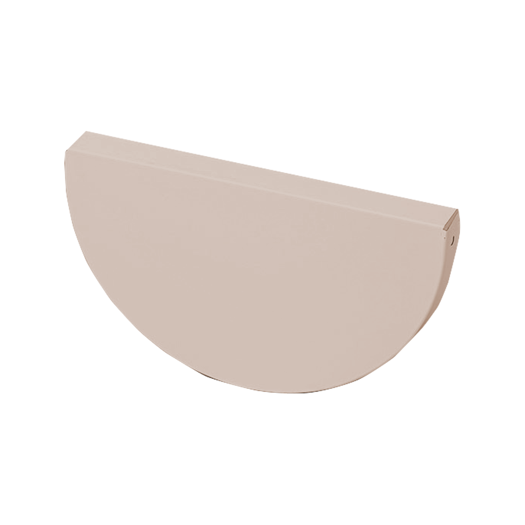 Заглушка желоба D185 NIKA-ПРОЕКТ Серо-белый 0,45 мм Водосточная система NIKA-ПРОЕКТ круглого сечения D185/150