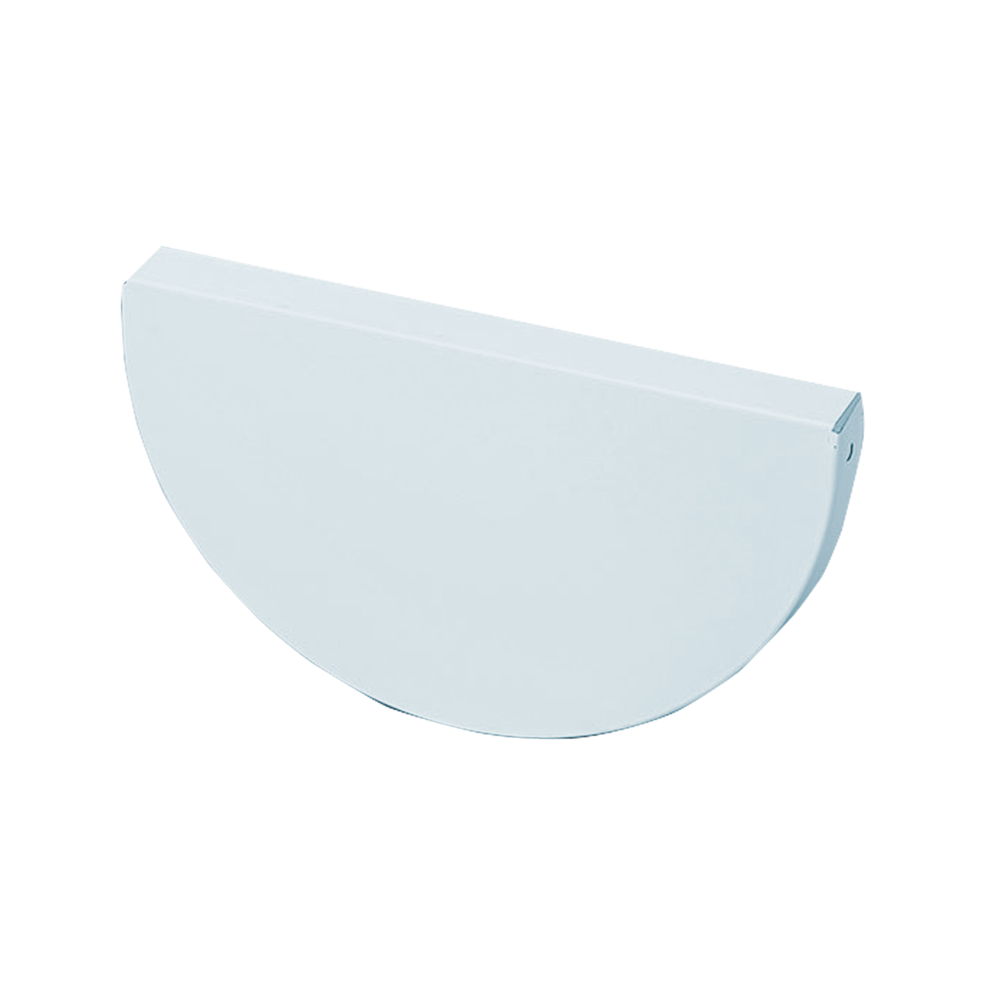 Заглушка желоба D185 NIKA-ПРОЕКТ Чистый белый 0,45 мм Водосточная система NIKA-ПРОЕКТ круглого сечения D185/150