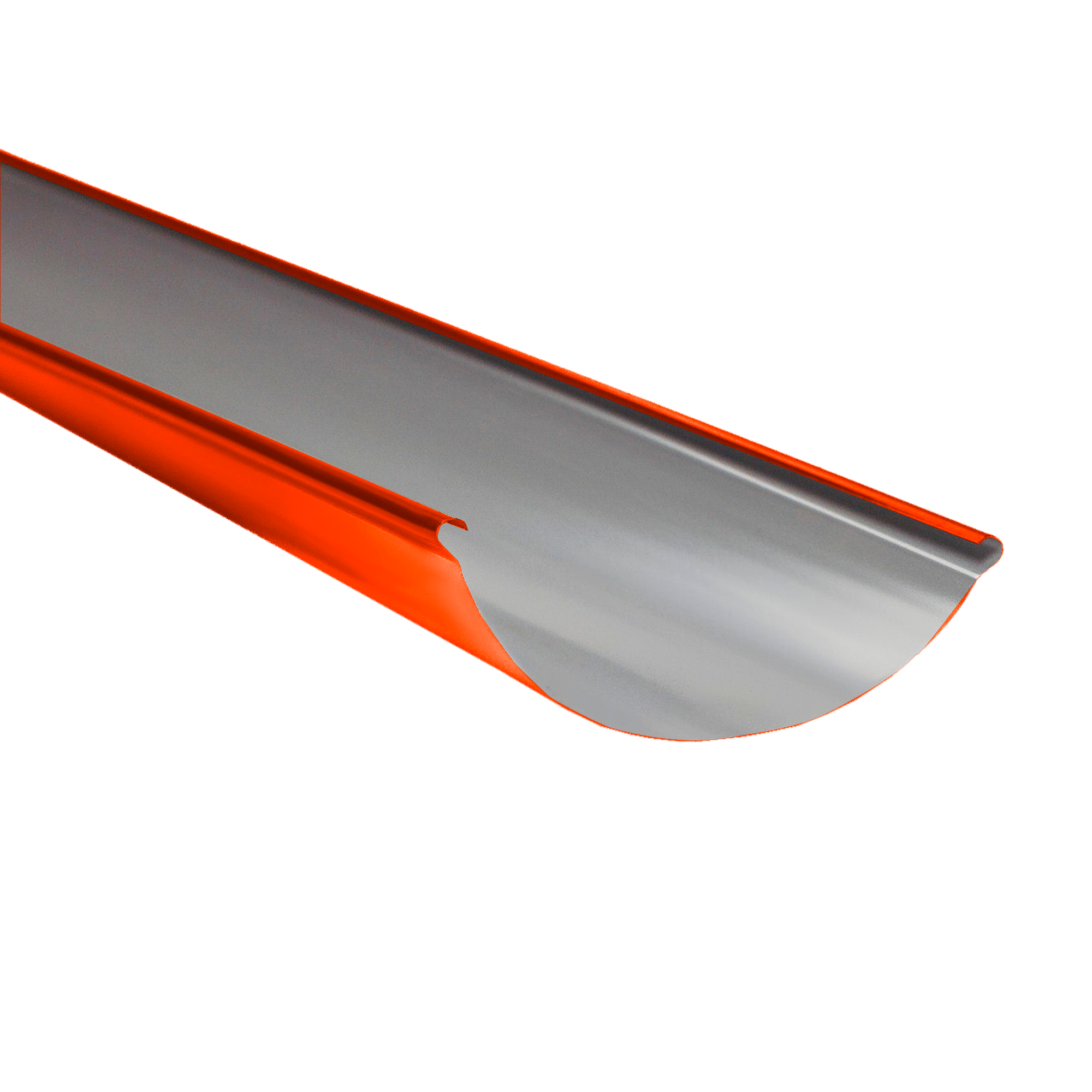 Желоб водосточный D185x3000 NIKA-ПРОЕКТ Чистый оранжевый 0,45 мм Водосточная система NIKA-ПРОЕКТ круглого сечения D185/1