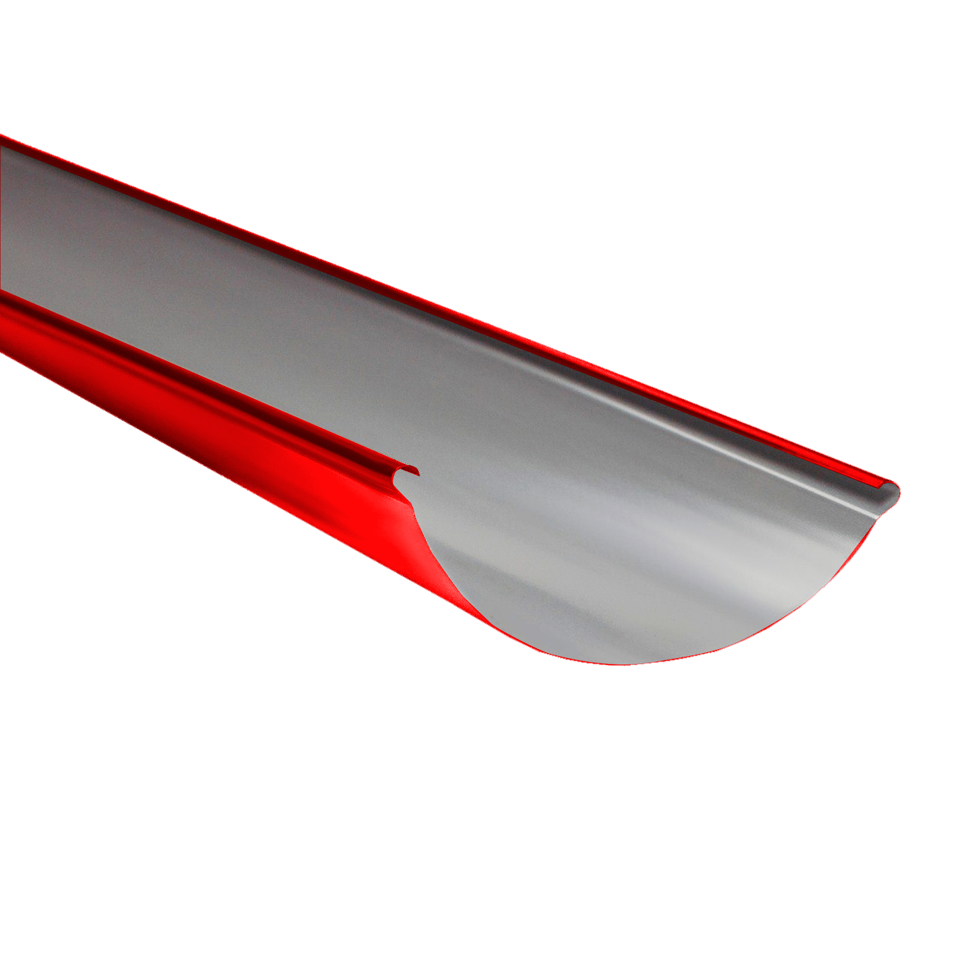 Желоб водосточный D185x3000 NIKA-ПРОЕКТ Транспортный красный 0,45 мм Водосточная система NIKA-ПРОЕКТ круглого сечения D1