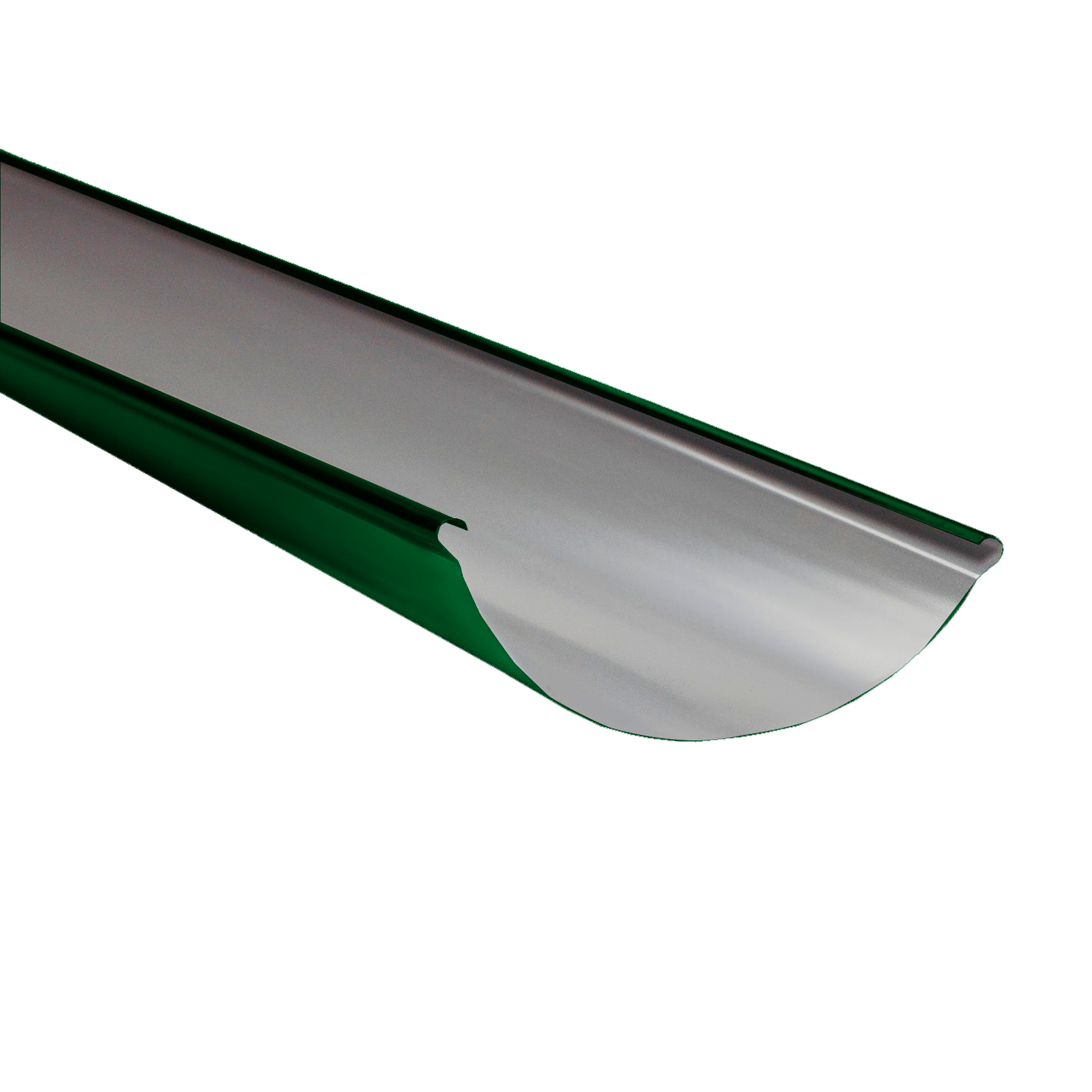 Желоб водосточный D185x3000 NIKA-ПРОЕКТ Зеленый мох 0,45 мм Водосточная система NIKA-ПРОЕКТ круглого сечения D185/150