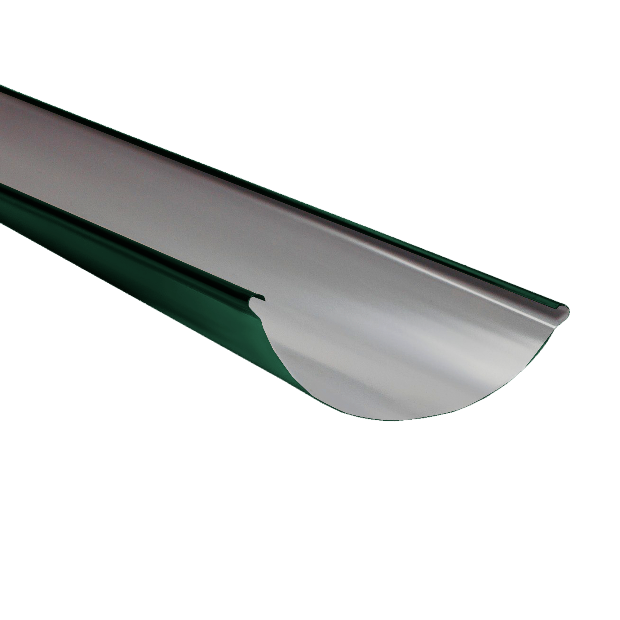 Желоб водосточный D185x3000 NIKA-ПРОЕКТ Зеленый хромовый 0,45 мм Водосточная система NIKA-ПРОЕКТ круглого сечения D185/1
