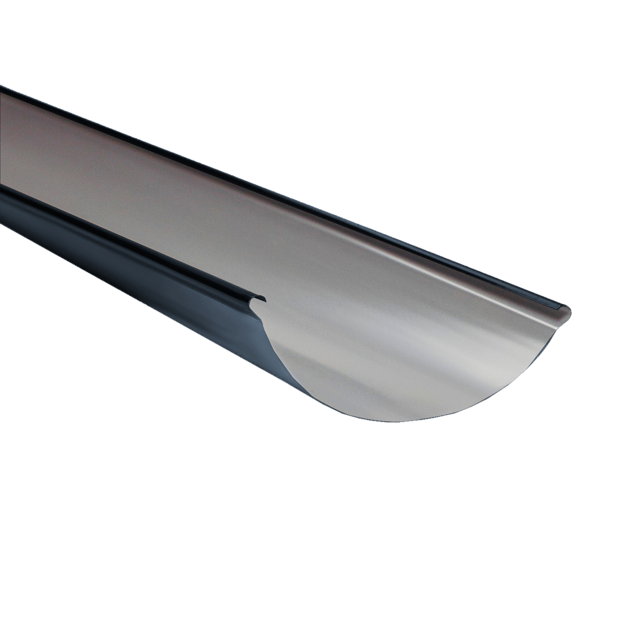 Желоб водосточный D185x3000 NIKA-ПРОЕКТ Серый графитовый 0,45 мм Водосточная система NIKA-ПРОЕКТ круглого сечения D185/1