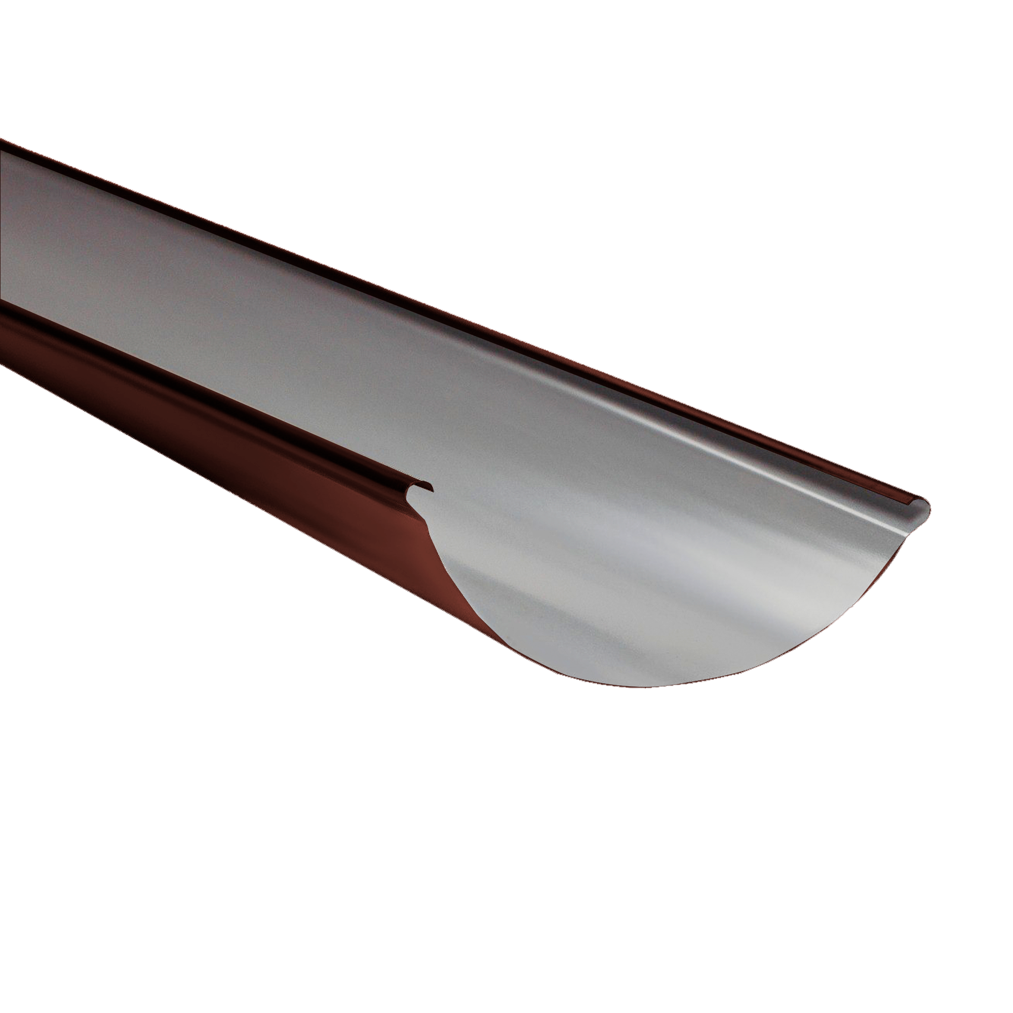 Желоб водосточный D185x3000 NIKA-ПРОЕКТ Шоколадно-коричневый 0,45 мм Водосточная система NIKA-ПРОЕКТ круглого сечения D1