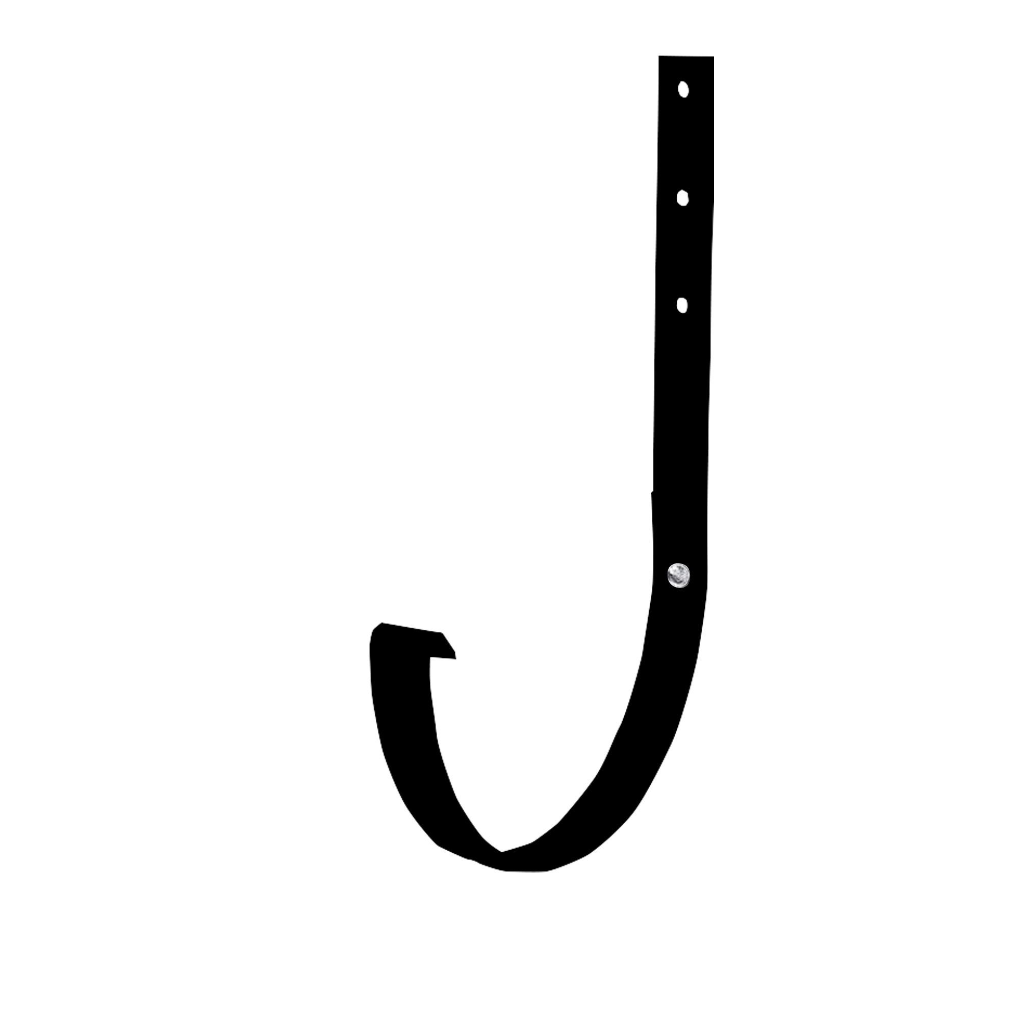 Держатель желоба D185 NIKA-ПРОЕКТ Черный реактивный 0,45 мм Водосточная система NIKA-ПРОЕКТ круглого сечения D185/150