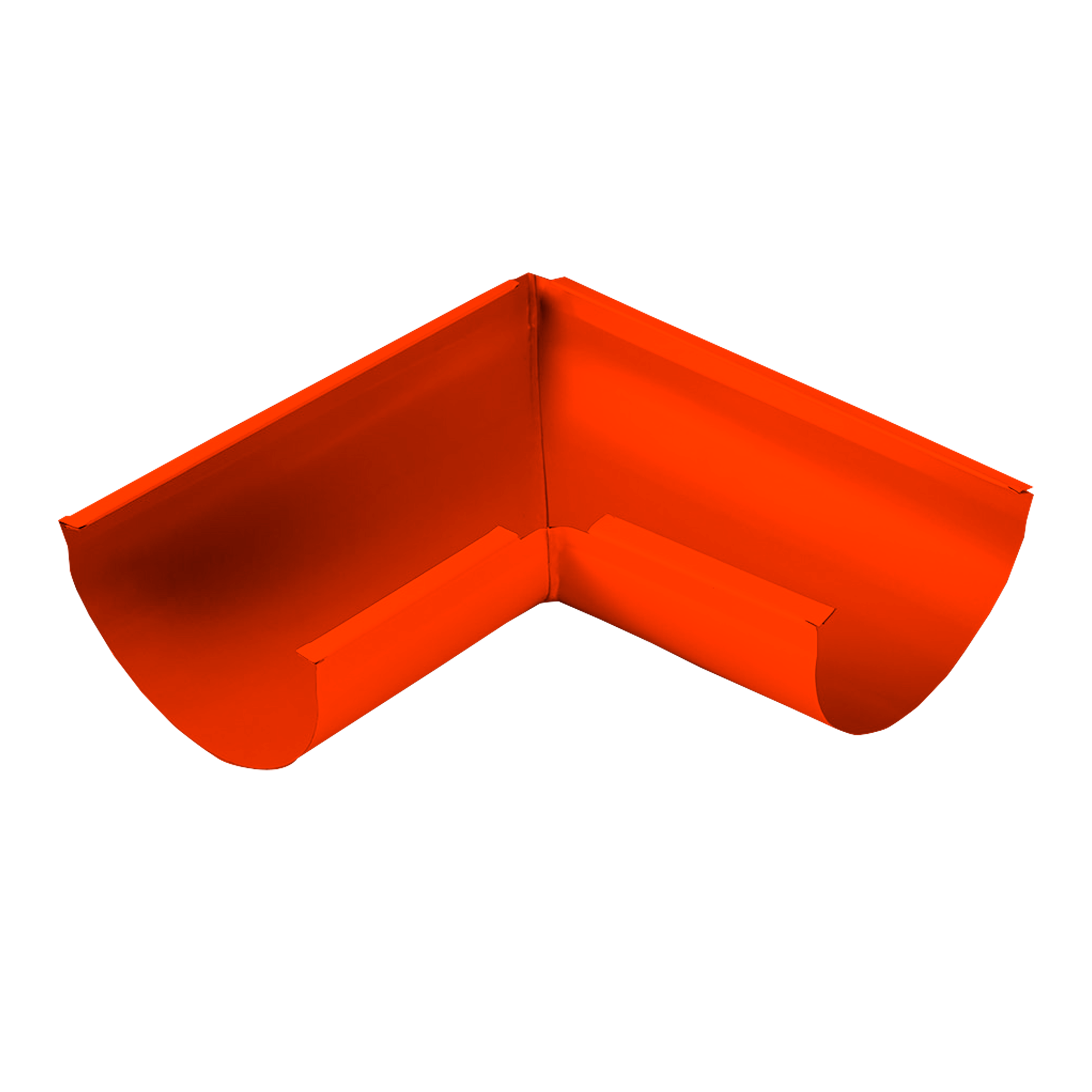 Угол желоба универсальный D185 NIKA-ПРОЕКТ Чистый оранжевый 0,45 мм Водосточная система NIKA-ПРОЕКТ круглого сечения D18