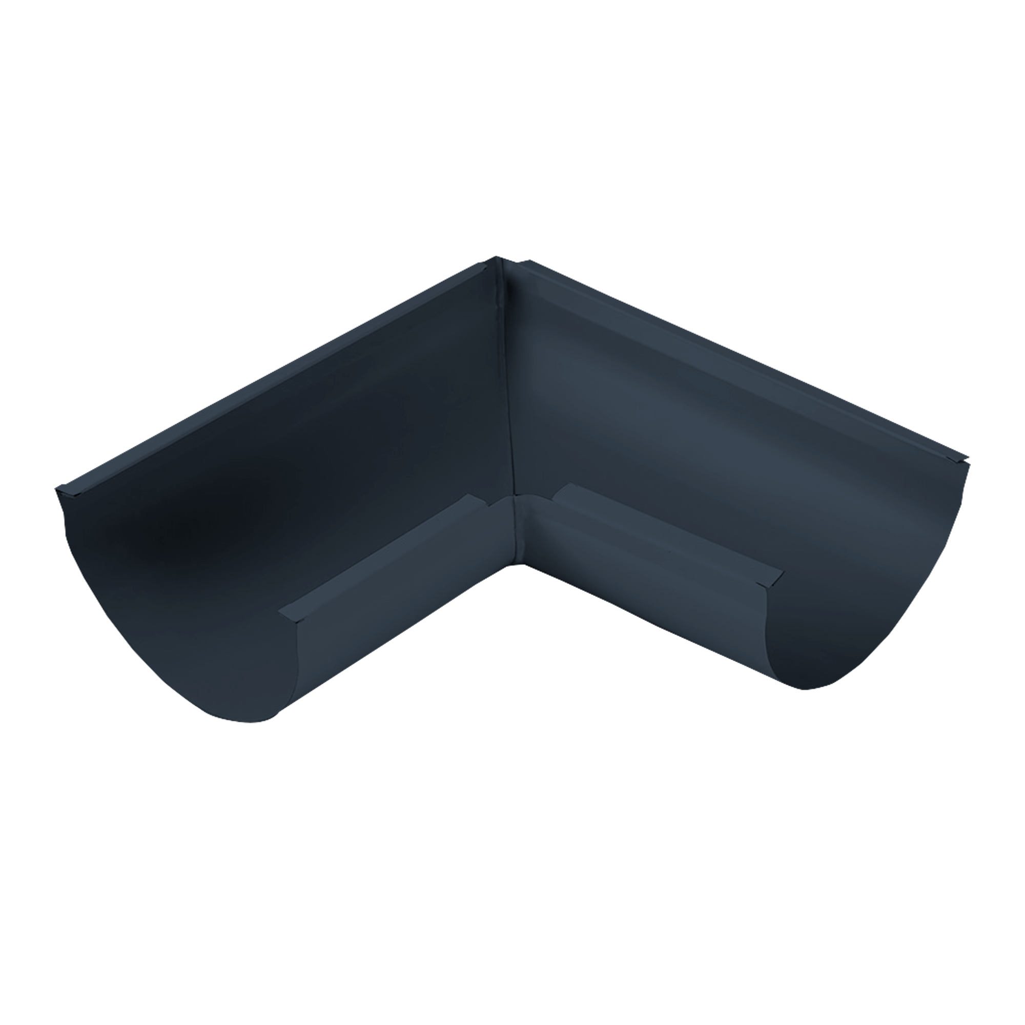 Угол желоба универсальный D185 NIKA-ПРОЕКТ Серый графитовый 0,45 мм Водосточная система NIKA-ПРОЕКТ круглого сечения D18