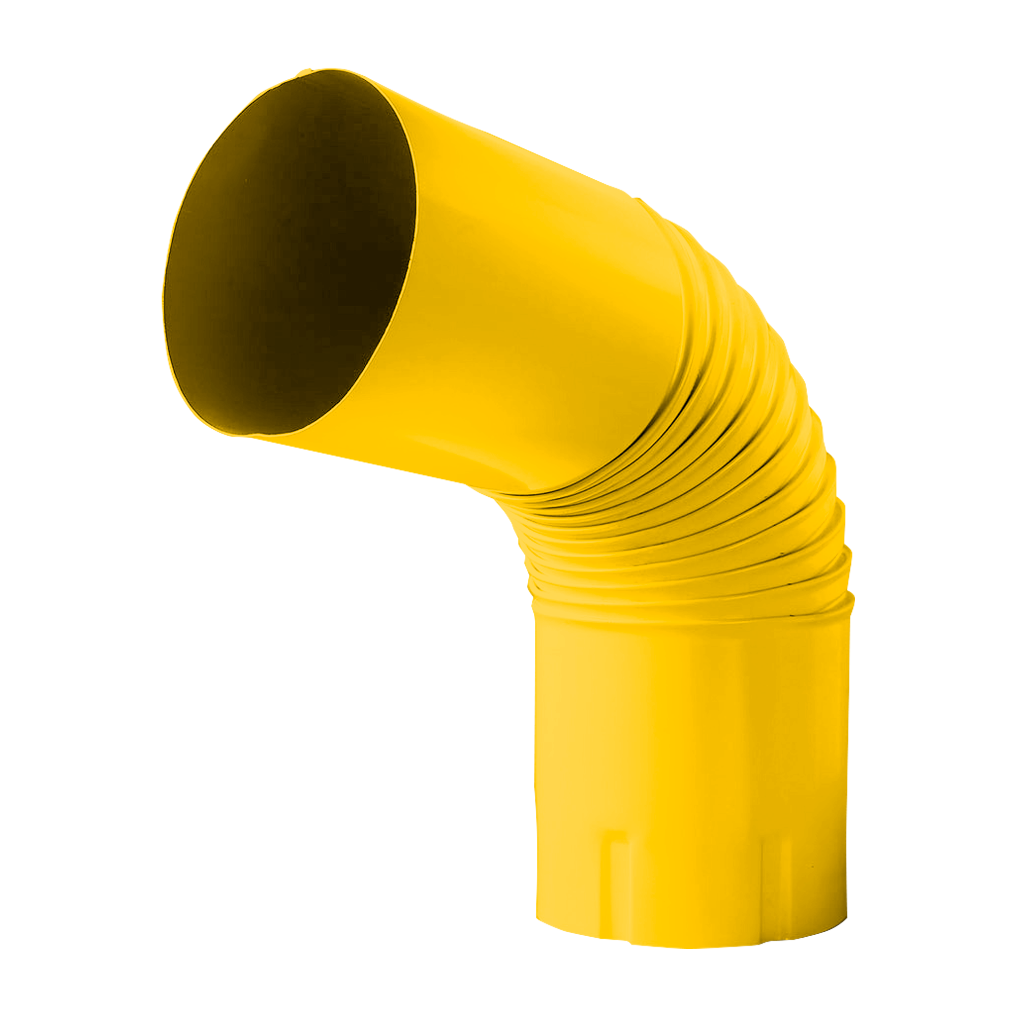 Колено трубы NIKA-ПРОЕКТ Желтый цинковый 0,45 мм Водосточная система NIKA-ПРОЕКТ круглого сечения D185/150