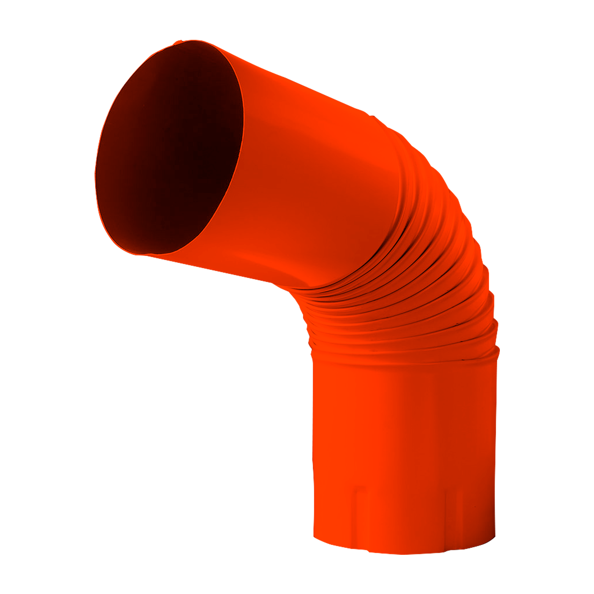 Колено трубы NIKA-ПРОЕКТ Чистый оранжевый 0,45 мм Водосточная система NIKA-ПРОЕКТ круглого сечения D185/150