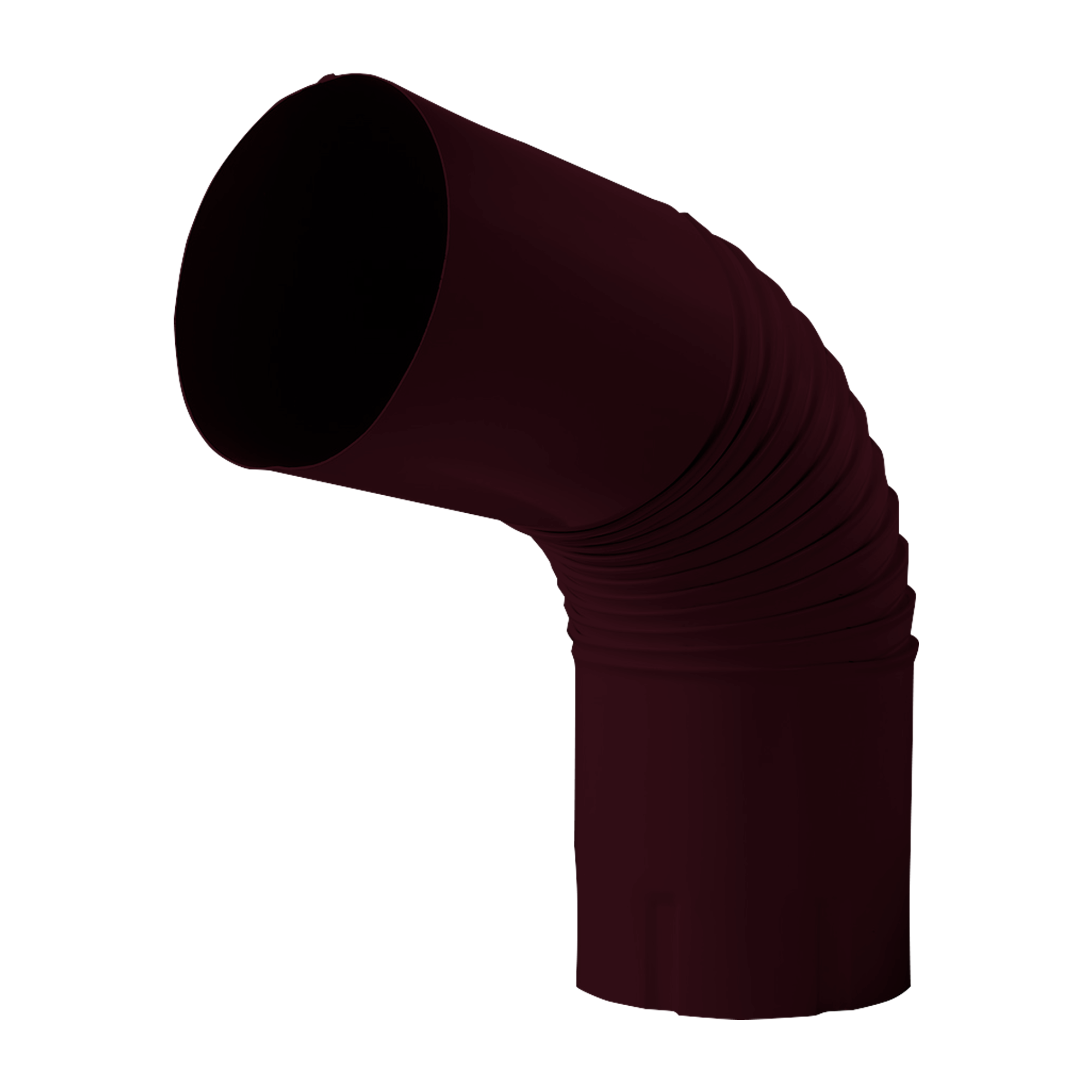 Колено трубы NIKA-ПРОЕКТ Красное вино 0,45 мм Водосточная система NIKA-ПРОЕКТ круглого сечения D185/150