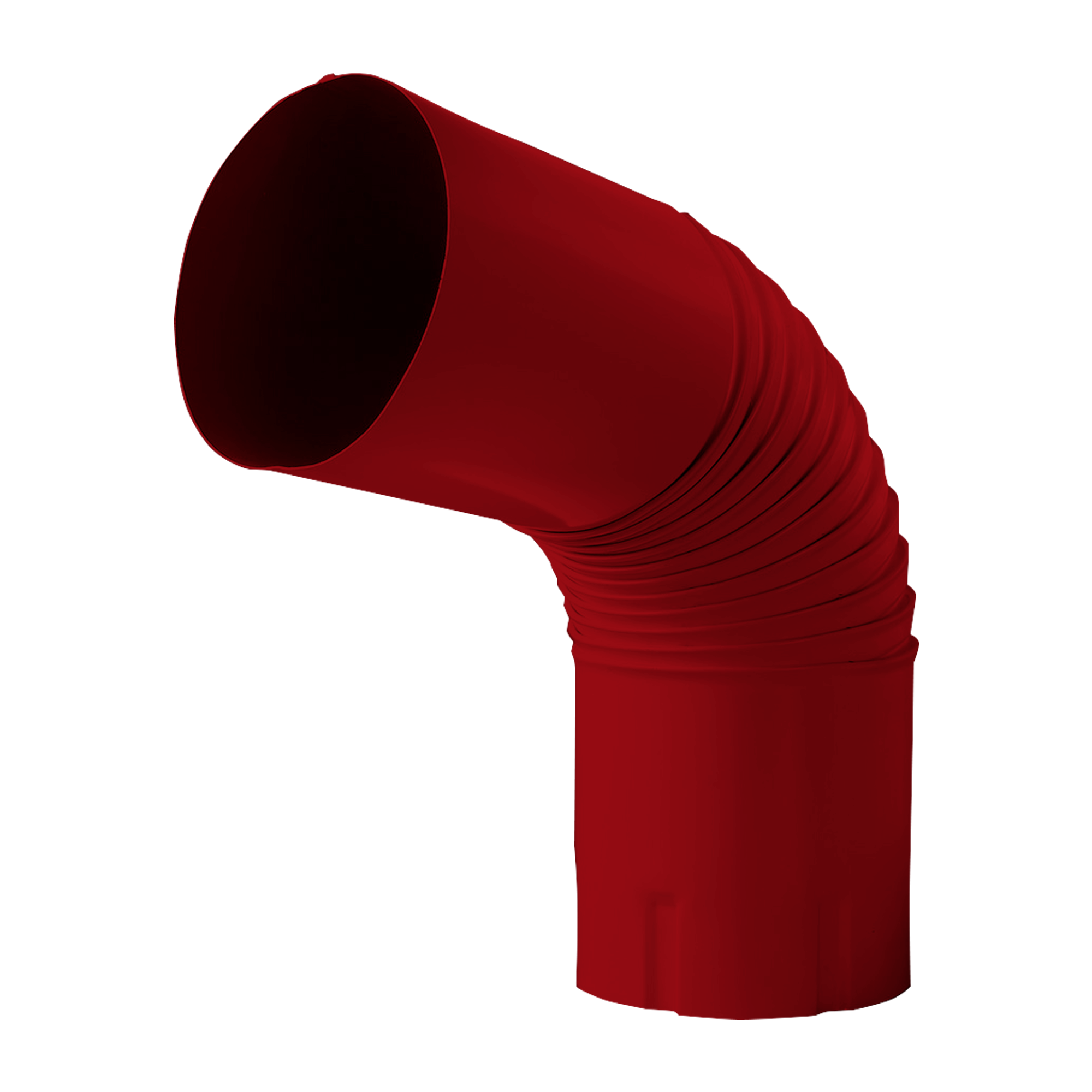 Колено трубы NIKA-ПРОЕКТ Красно-коричневый 0,45 мм Водосточная система NIKA-ПРОЕКТ круглого сечения D185/150