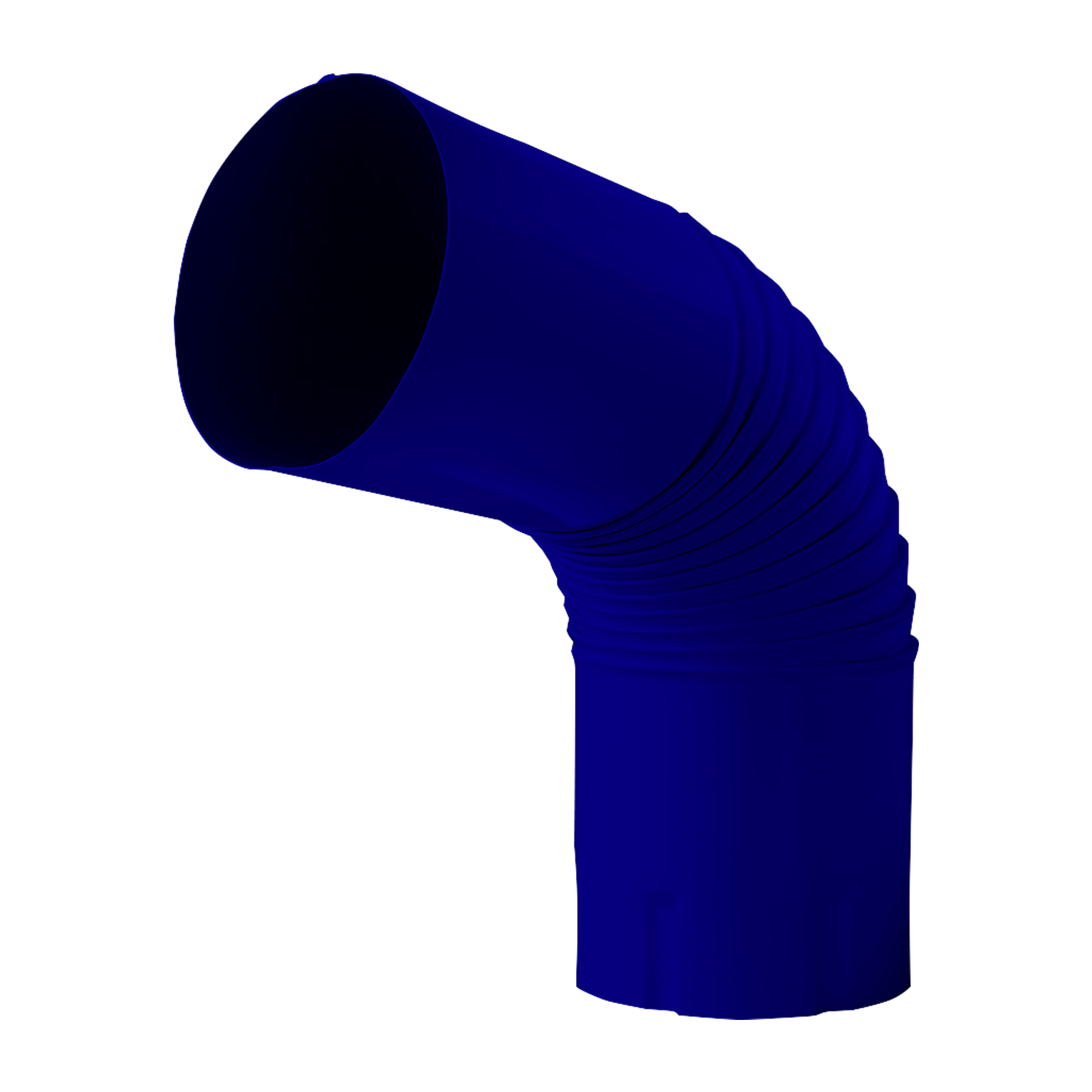 Колено трубы NIKA-ПРОЕКТ Ультрамаиново-синий 0,45 мм Водосточная система NIKA-ПРОЕКТ круглого сечения D185/150