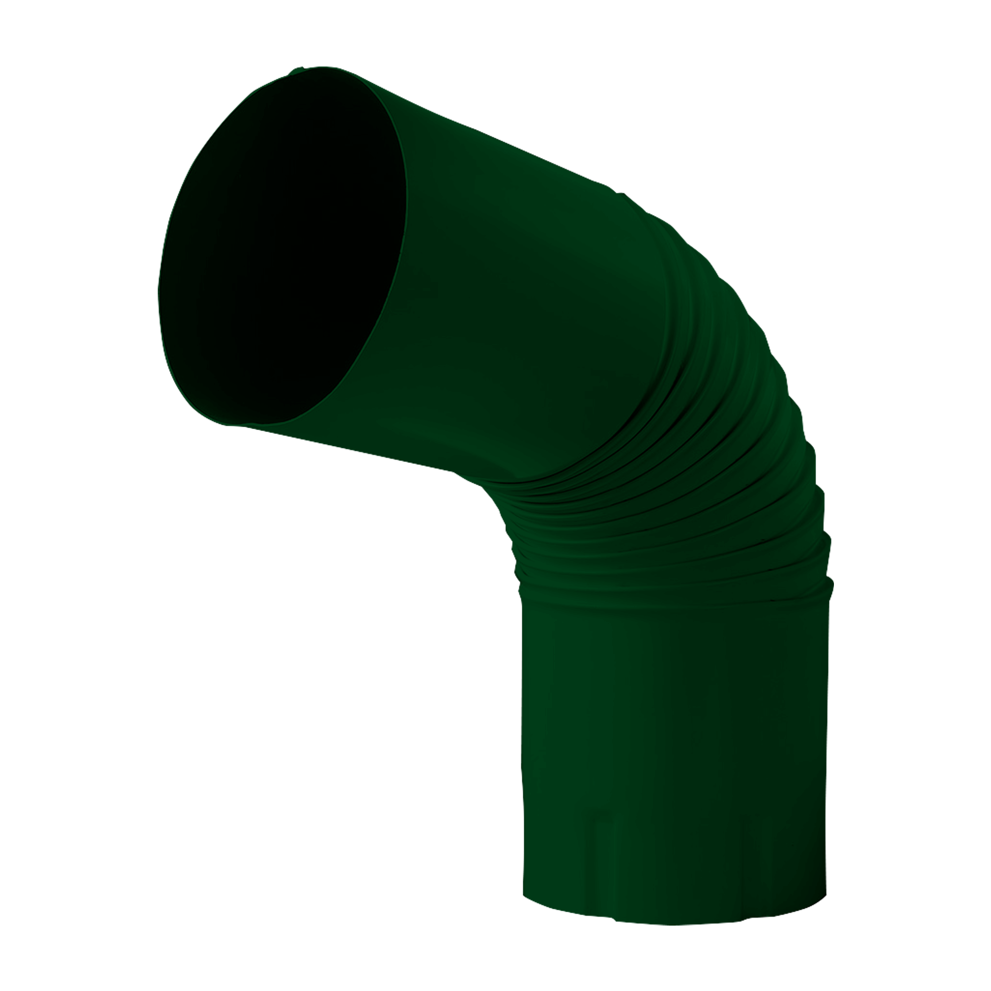 Колено трубы NIKA-ПРОЕКТ Зеленый мох 0,45 мм Водосточная система NIKA-ПРОЕКТ круглого сечения D185/150