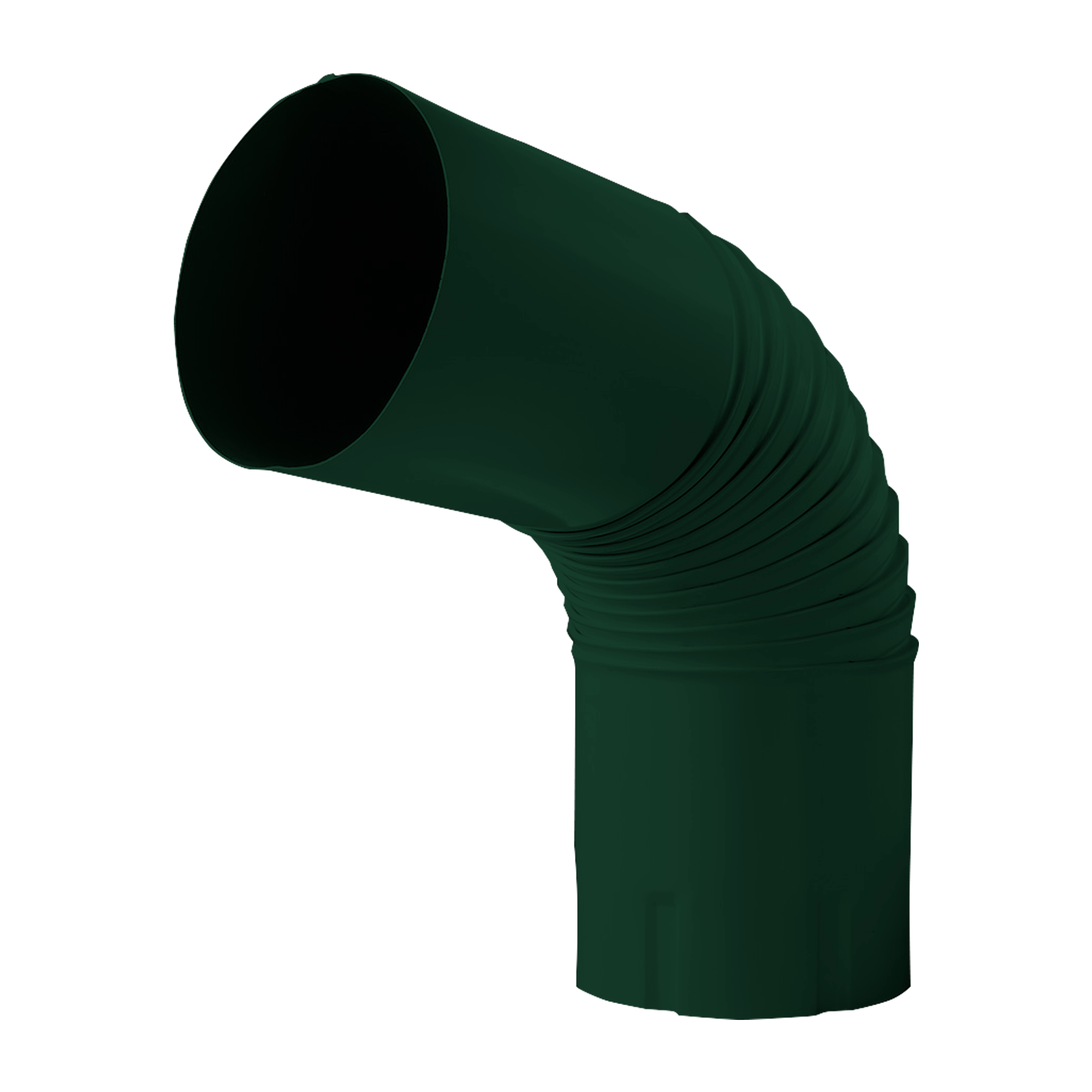 Колено трубы NIKA-ПРОЕКТ Зеленый хромовый 0,45 мм Водосточная система NIKA-ПРОЕКТ круглого сечения D185/150
