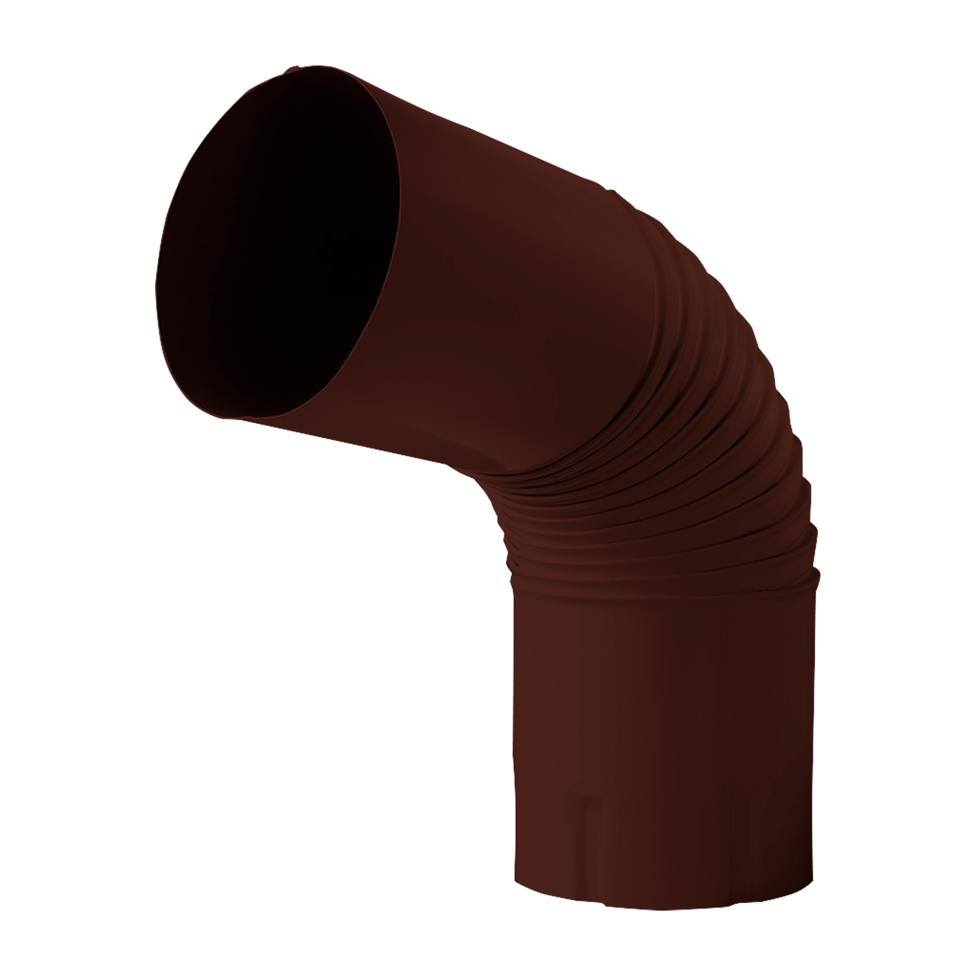 Колено трубы NIKA-ПРОЕКТ Шоколадно-коричневый 0,45 мм Водосточная система NIKA-ПРОЕКТ круглого сечения D185/150