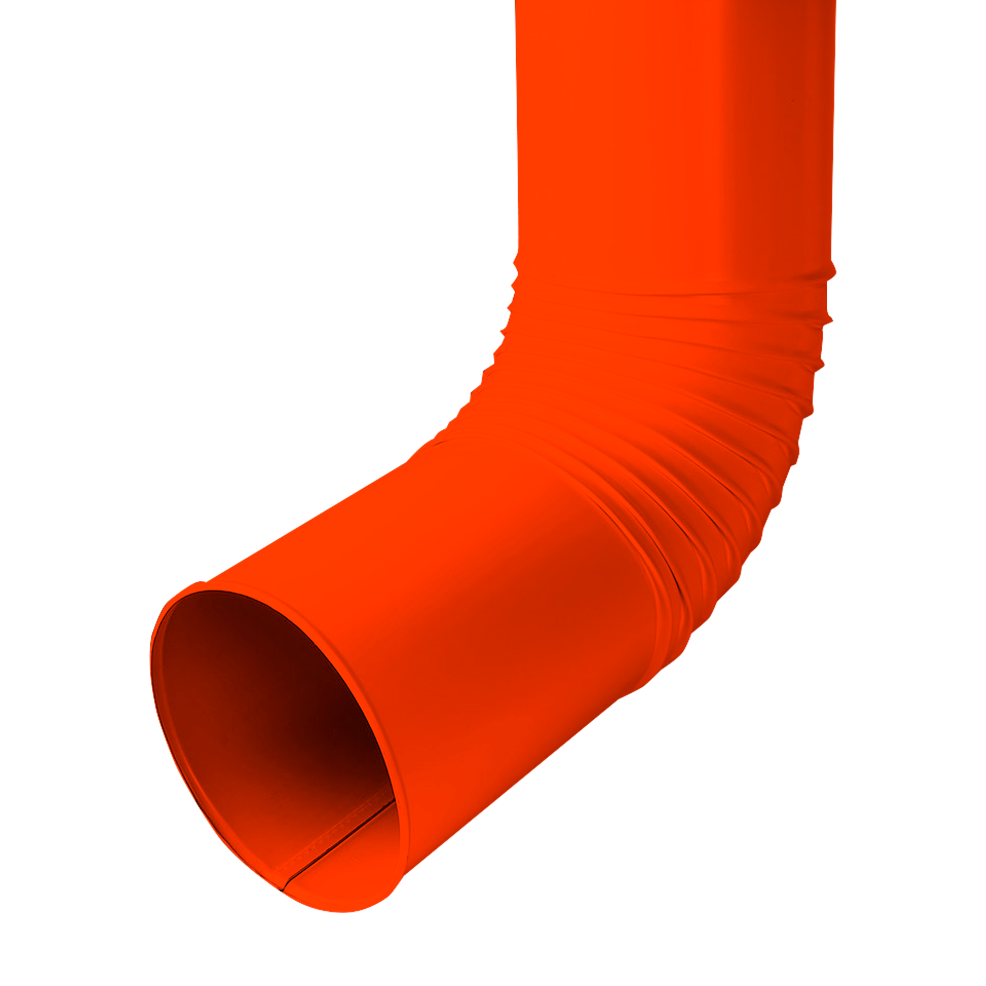 Колено трубы сливное D150 NIKA-ПРОЕКТ Чистый оранжевый 0,45 мм Водосточная система NIKA-ПРОЕКТ круглого сечения D185/150