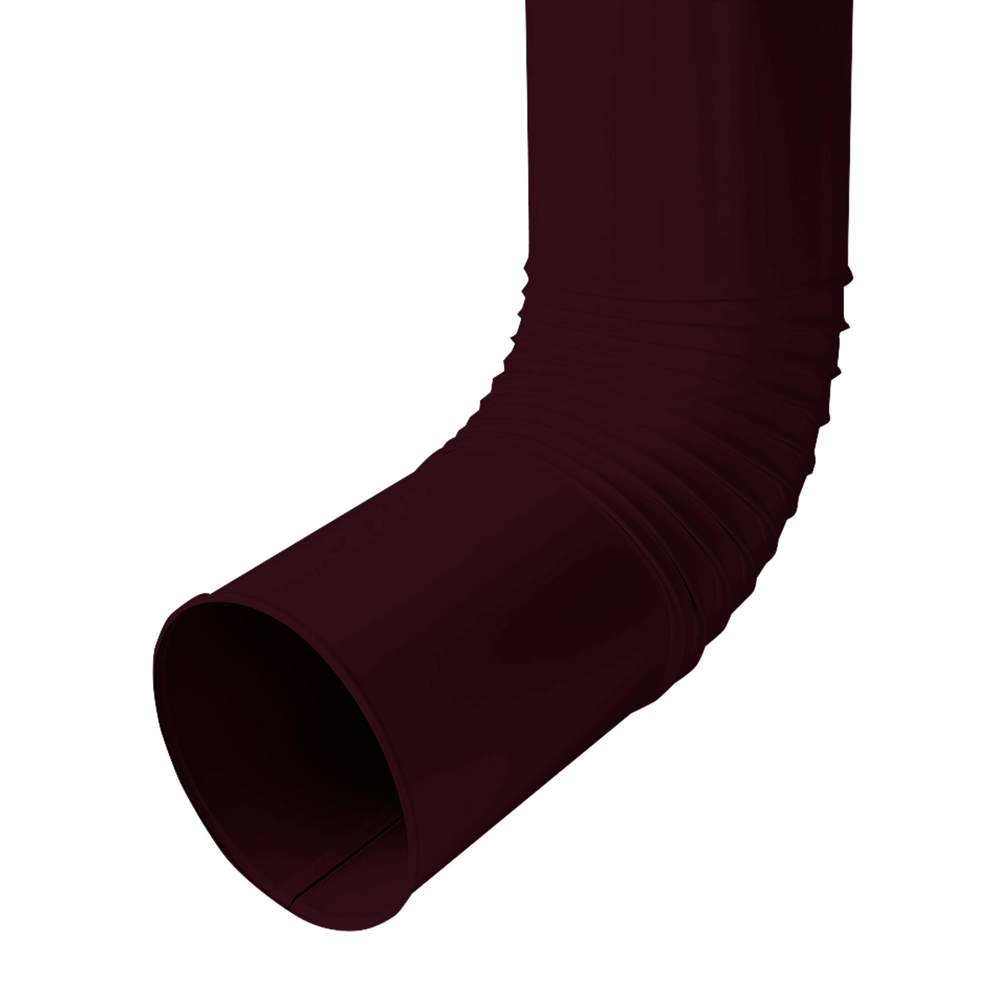 Колено трубы сливное D150 NIKA-ПРОЕКТ Красное вино 0,45 мм Водосточная система NIKA-ПРОЕКТ круглого сечения D185/150