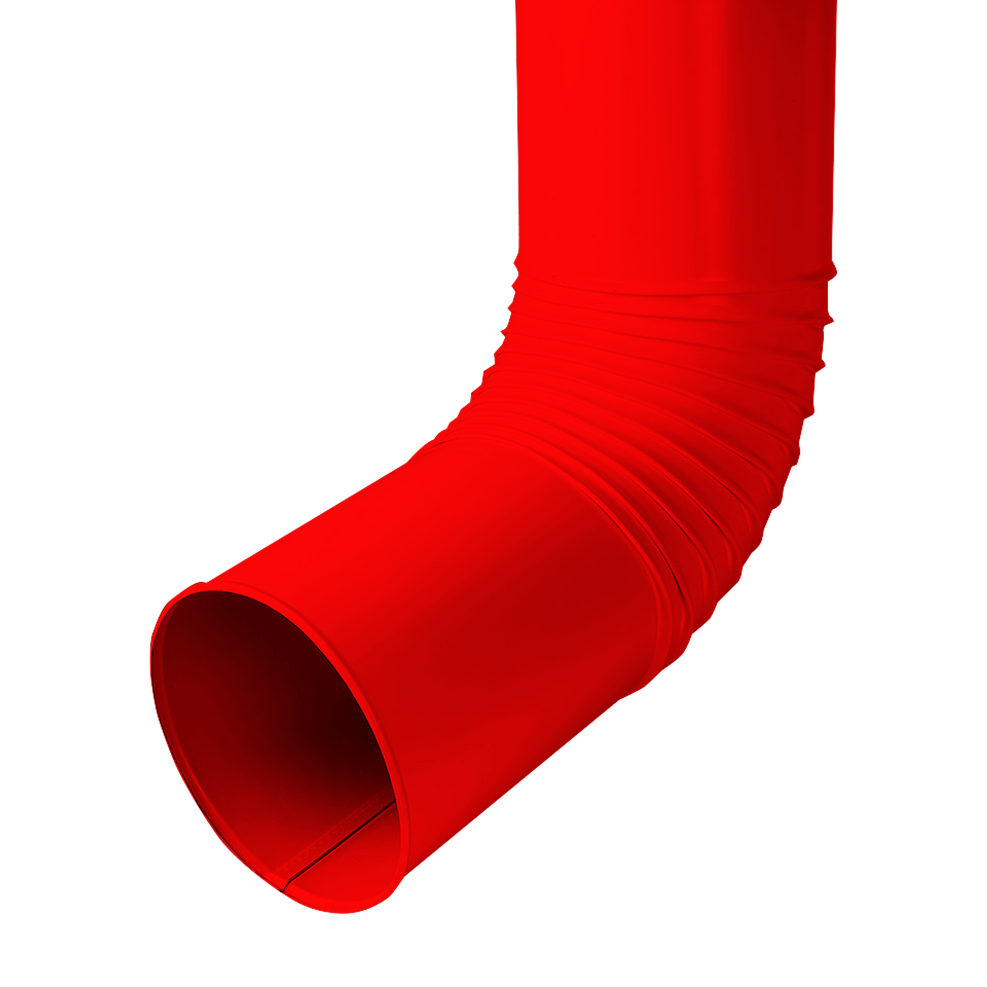 Колено трубы сливное D150 NIKA-ПРОЕКТ Транспортный красный 0,45 мм Водосточная система NIKA-ПРОЕКТ круглого сечения D185