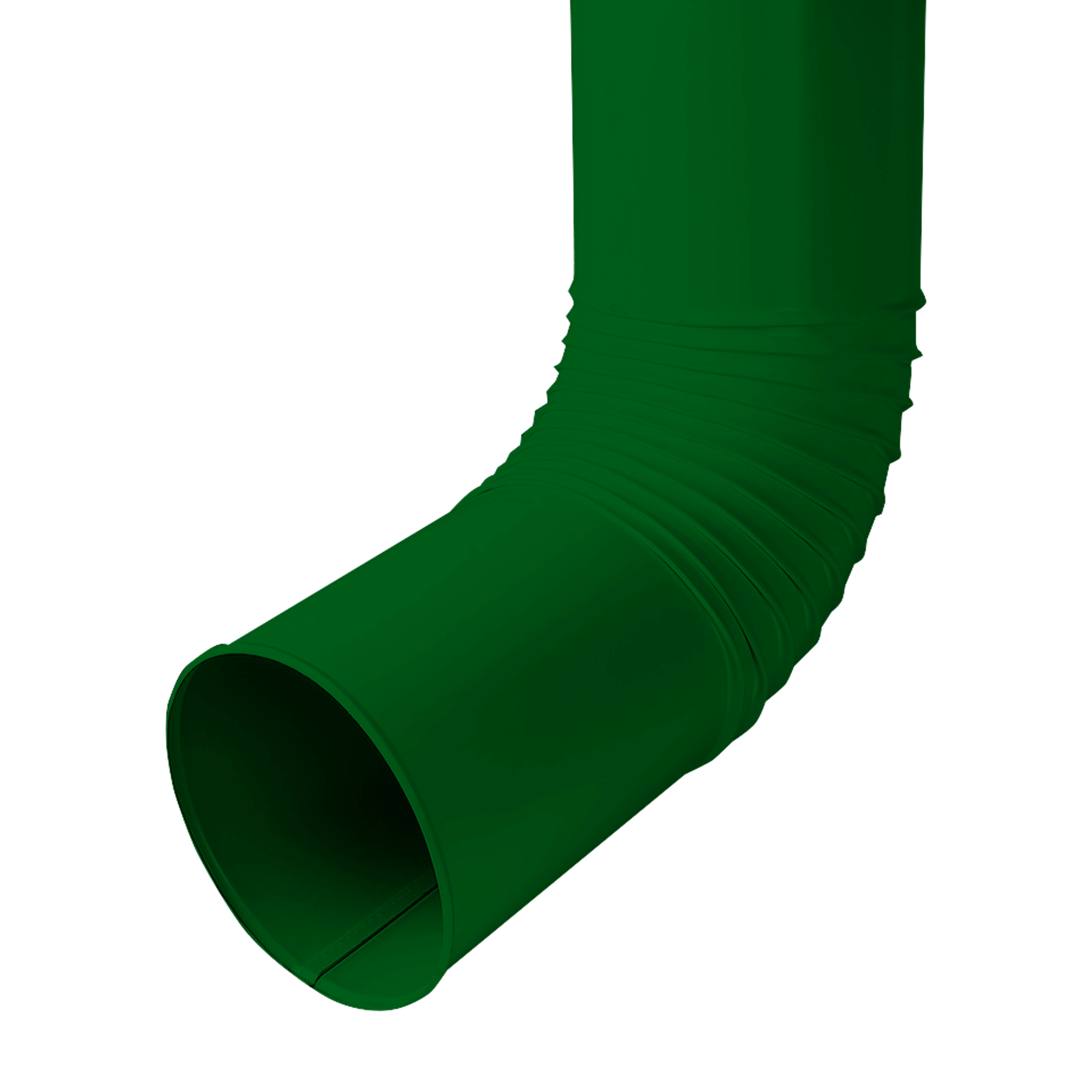 Колено трубы сливное D150 NIKA-ПРОЕКТ Зеленый лист 0,45 мм Водосточная система NIKA-ПРОЕКТ круглого сечения D185/150