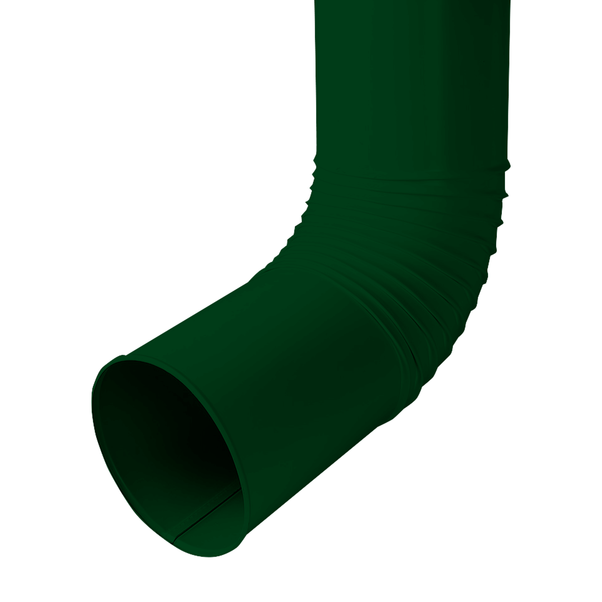 Колено трубы сливное D150 NIKA-ПРОЕКТ Зеленый мох 0,45 мм Водосточная система NIKA-ПРОЕКТ круглого сечения D185/150