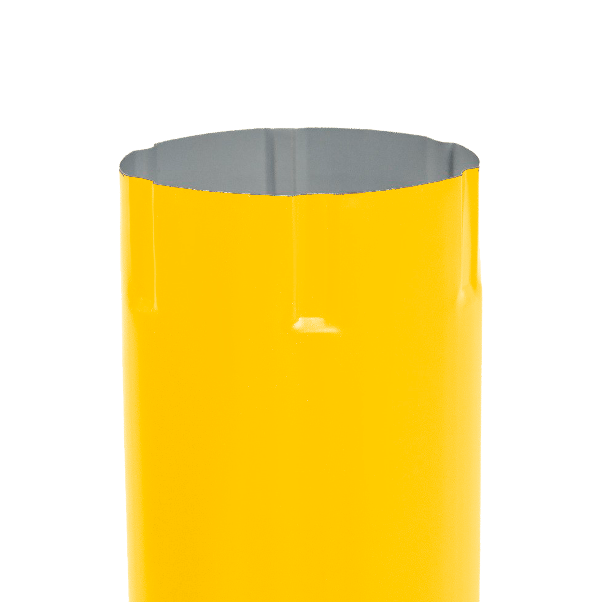 Труба водосточная D150x3000 NIKA-ПРОЕКТ Желтый цинковый 0,45 мм Водосточная система NIKA-ПРОЕКТ круглого сечения D185/15