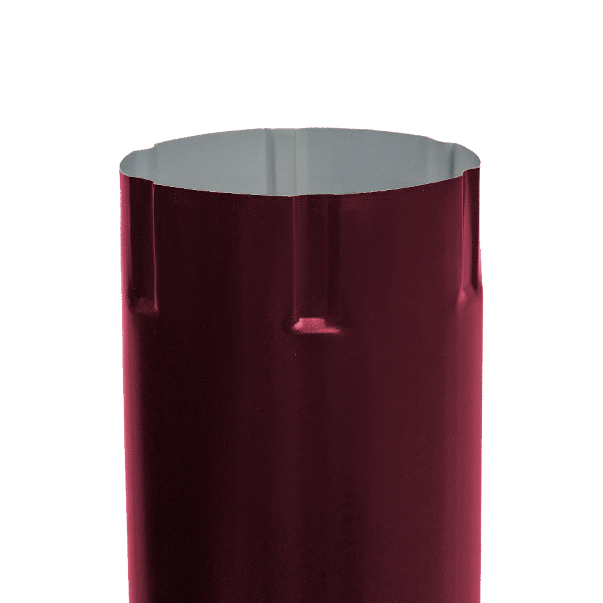 Труба водосточная D150x3000 NIKA-ПРОЕКТ Красное вино 0,45 мм Водосточная система NIKA-ПРОЕКТ круглого сечения D185/150
