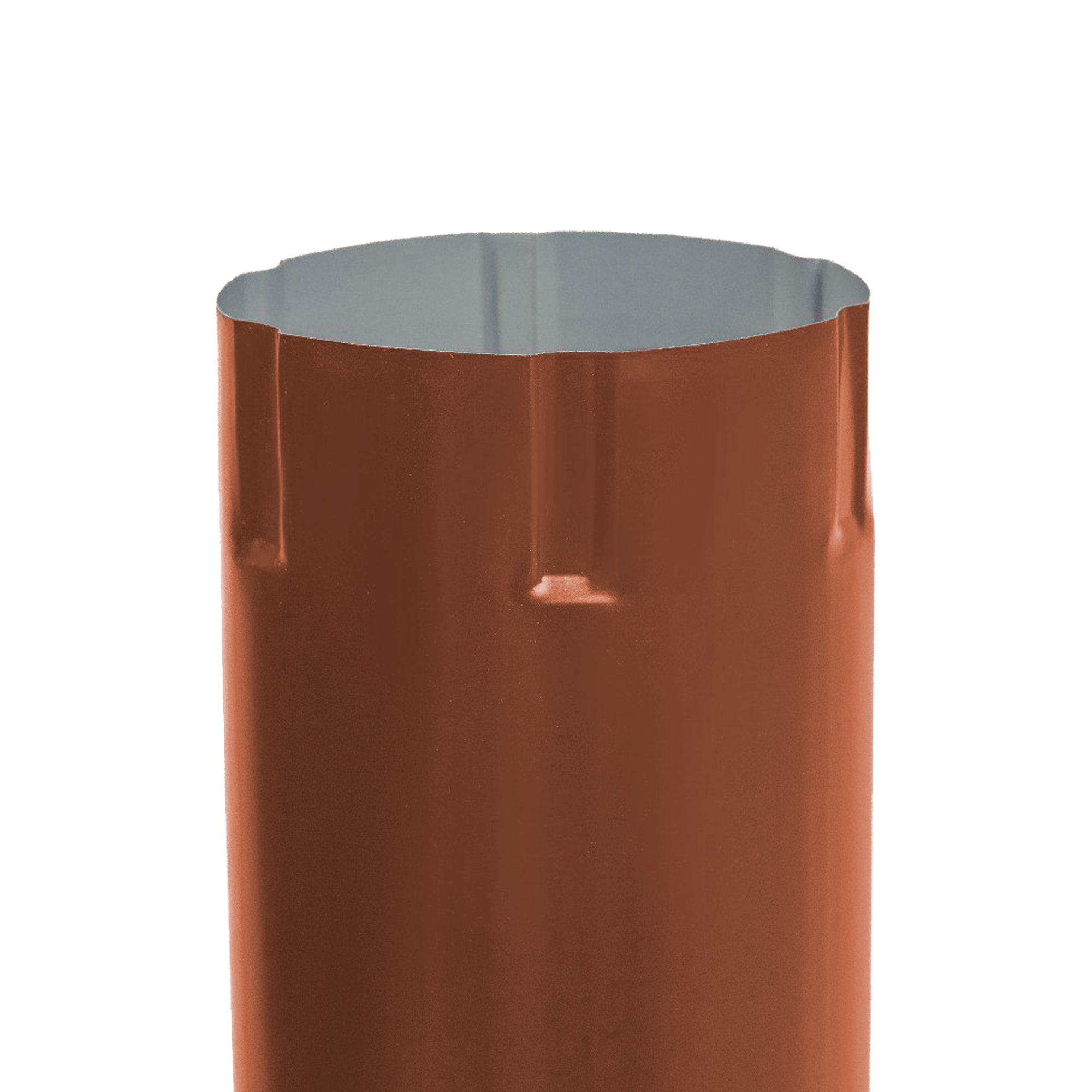 Труба водосточная D150x3000 NIKA-ПРОЕКТ Пламя 0,45 мм Водосточная система NIKA-ПРОЕКТ круглого сечения D185/150