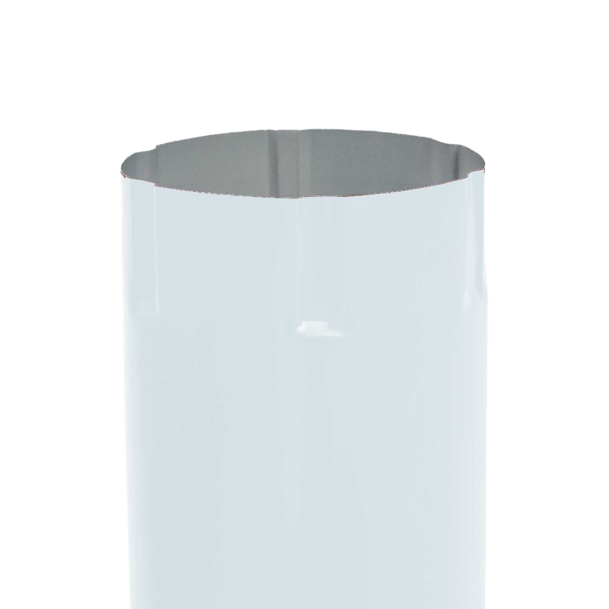 Труба водосточная D150x3000 NIKA-ПРОЕКТ Чистый белый 0,45 мм Водосточная система NIKA-ПРОЕКТ круглого сечения D185/150