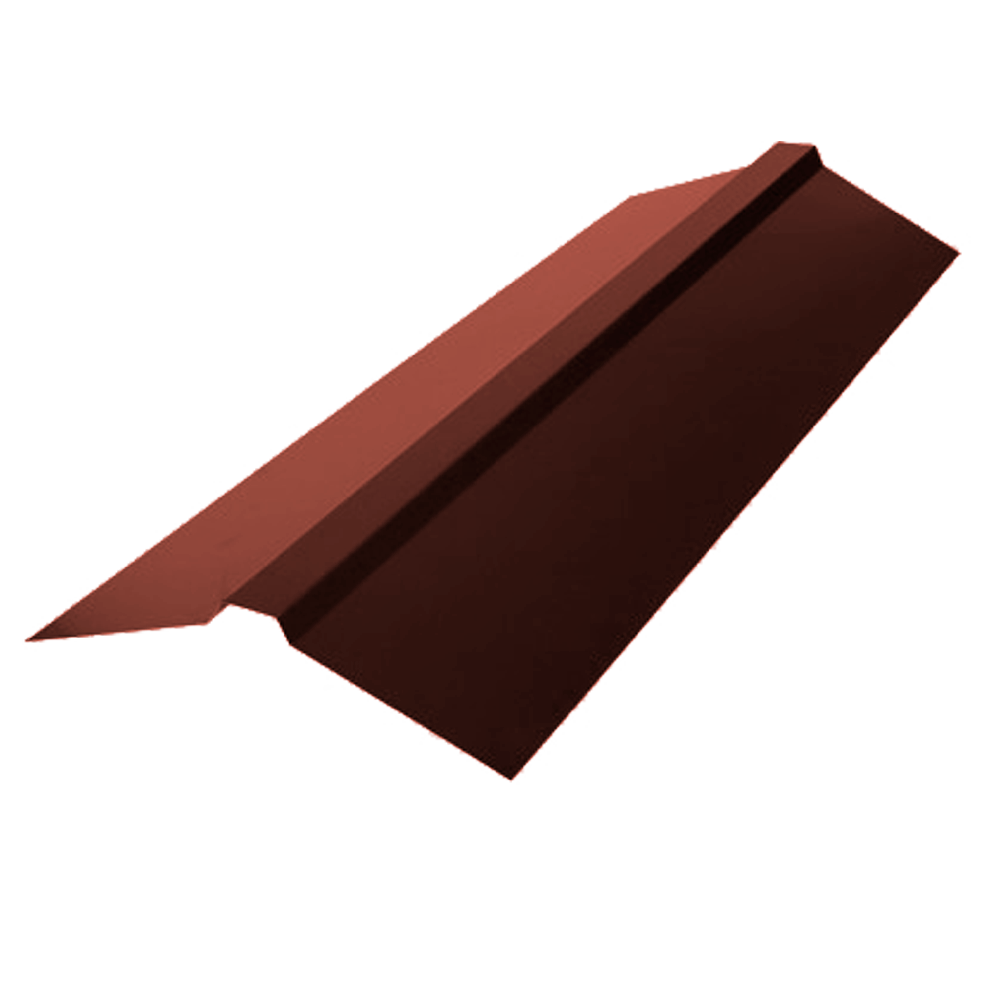 Конек фигурный 110х110 Шоколадно-коричневый 0,45 мм Полиэстер Доборные элементы для кровли Кровля Сервис