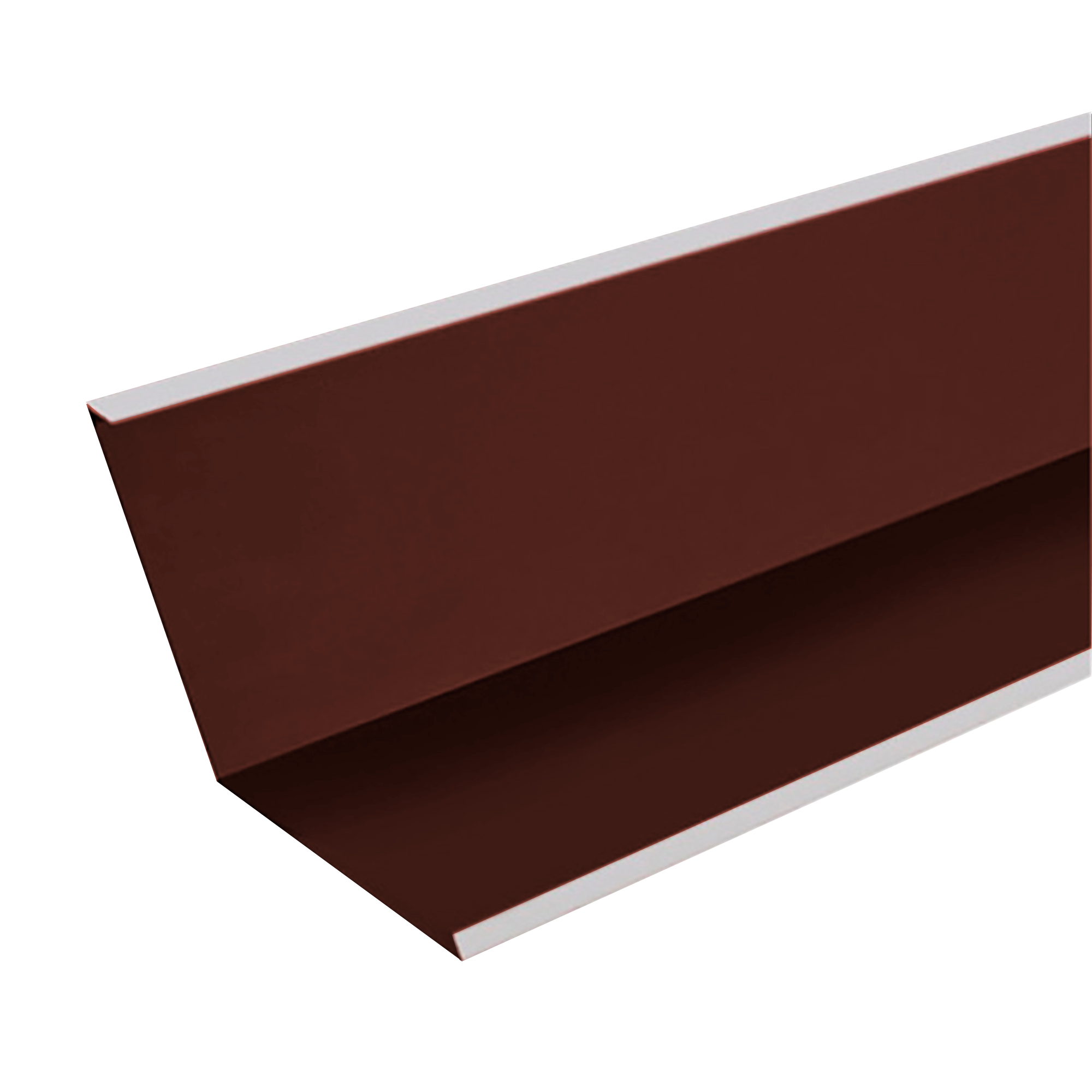 Ендова нижняя 190х190 Шоколадно-коричневый 0,45 мм Королевский шелк Доборные элементы для кровли Кровля Сервис