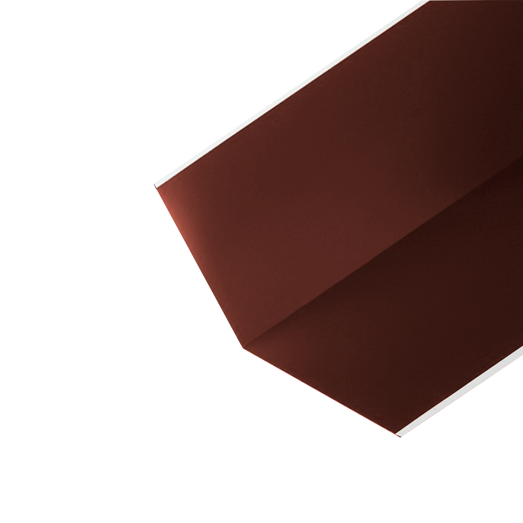 Ендова нижняя 300х300 Шоколадно-коричневый 0,45 мм Королевский шелк Доборные элементы для кровли Кровля Сервис