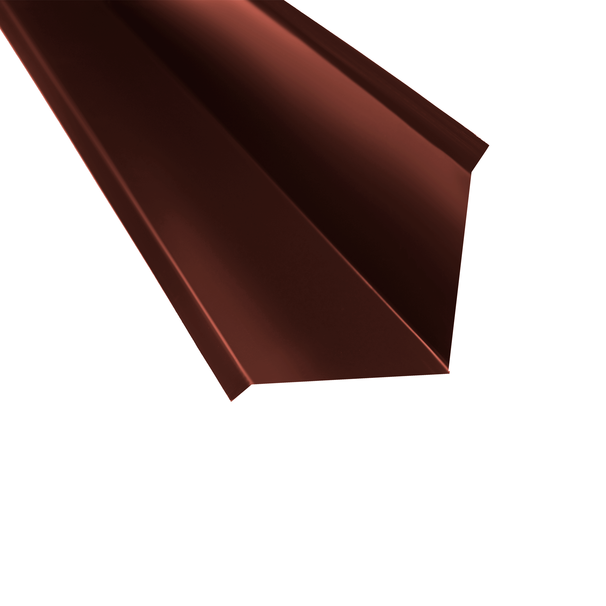 Планка примыкания 110х110 Шоколадно-коричневый 0,45 мм Королевский шелк Доборные элементы для кровли Кровля Сервис