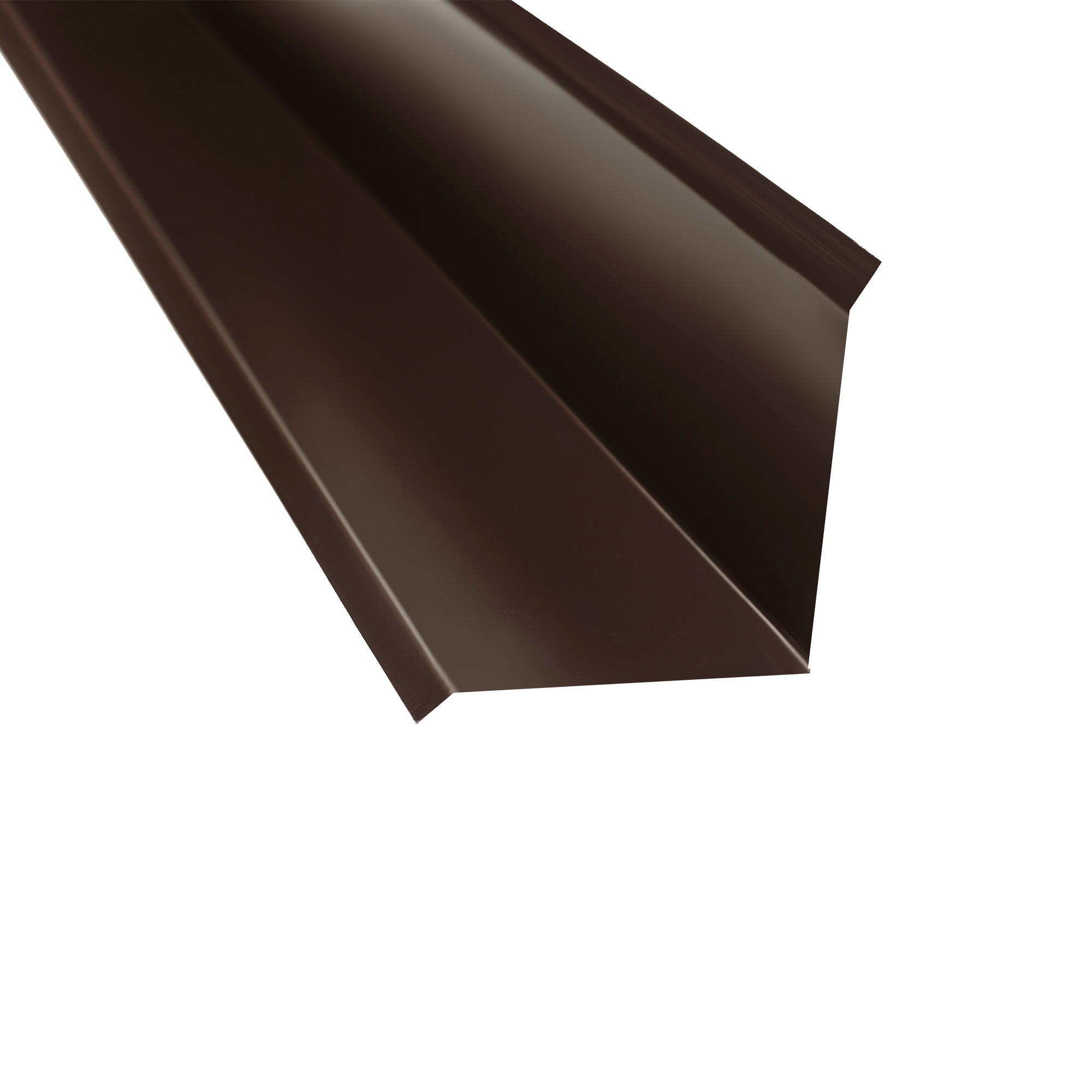 Планка примыкания 110х110 Полиэстер Шоколадно-глянцевый 0,45 мм Полиэстер Доборные элементы для кровли Кровля Сервис