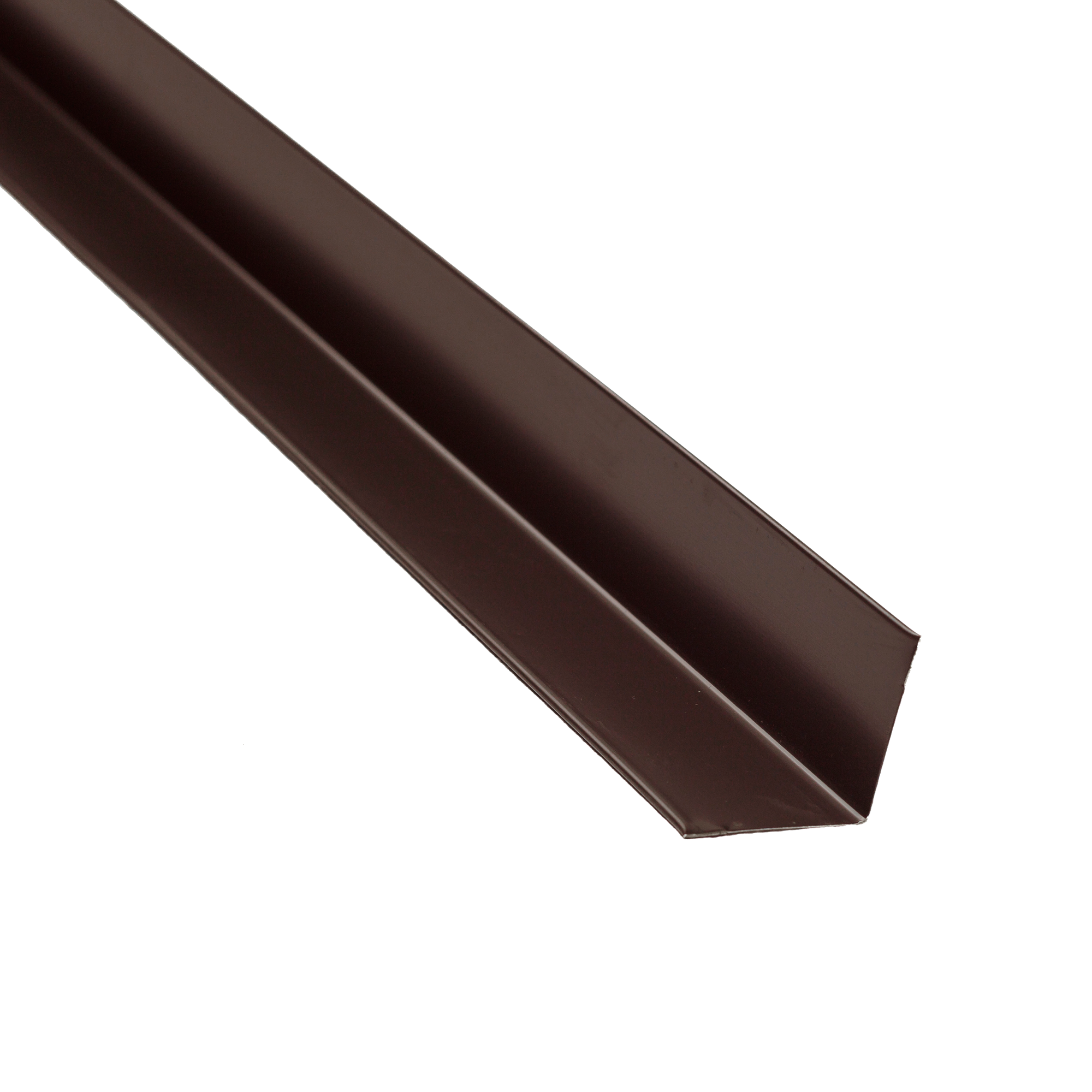 Планка угла внутреннего 40х40 Шоколадно-глянцевый 0,45 мм Полиэстер Доборные элементы для кровли Кровля Сервис